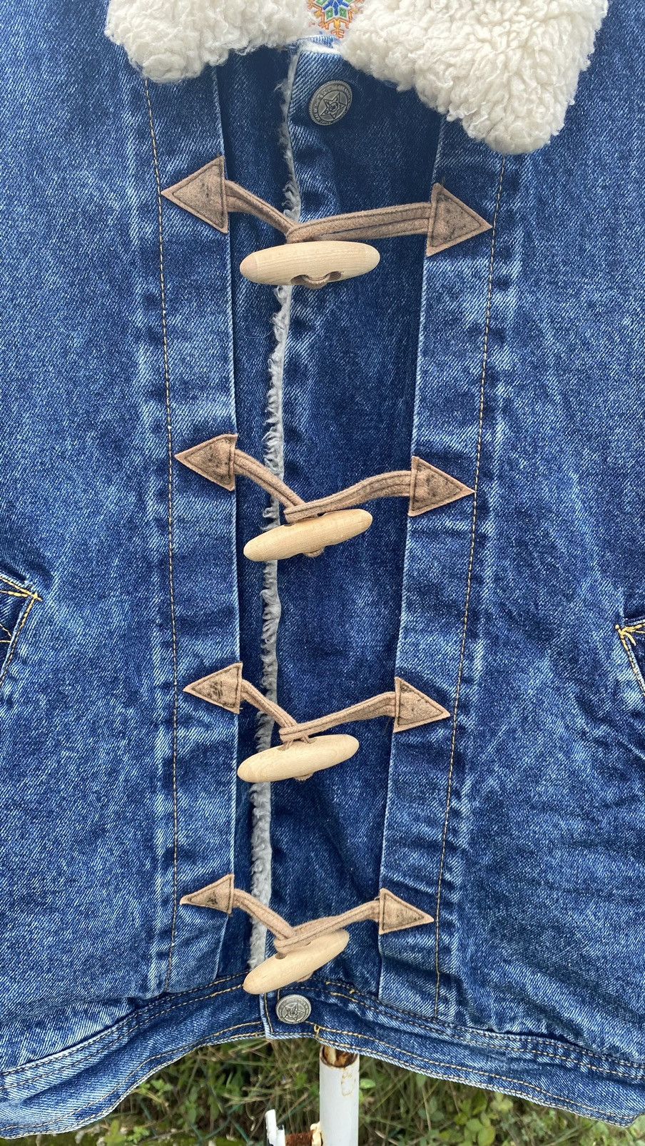 Japanese Brand Vintage Denim Sherpa Jacket Made in Japan Size US XL / EU 56 / 4 - 17 Thumbnail