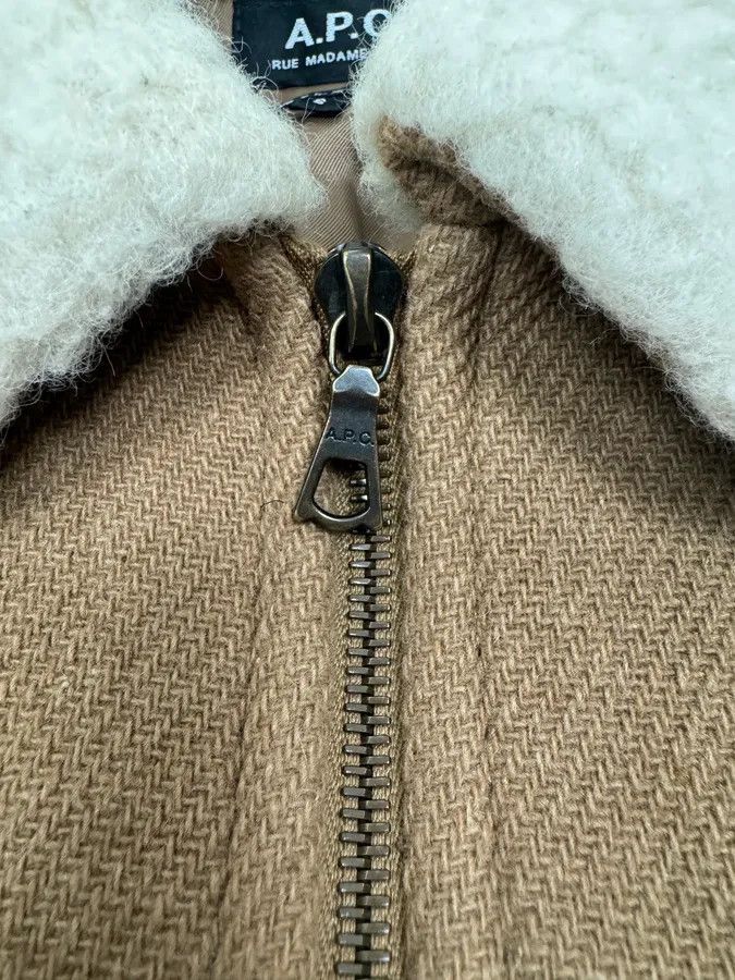 A.P.C. A.P.C Beige Classy Wool White Collar Jacket Size US S / EU 44-46 / 1 - 8 Thumbnail