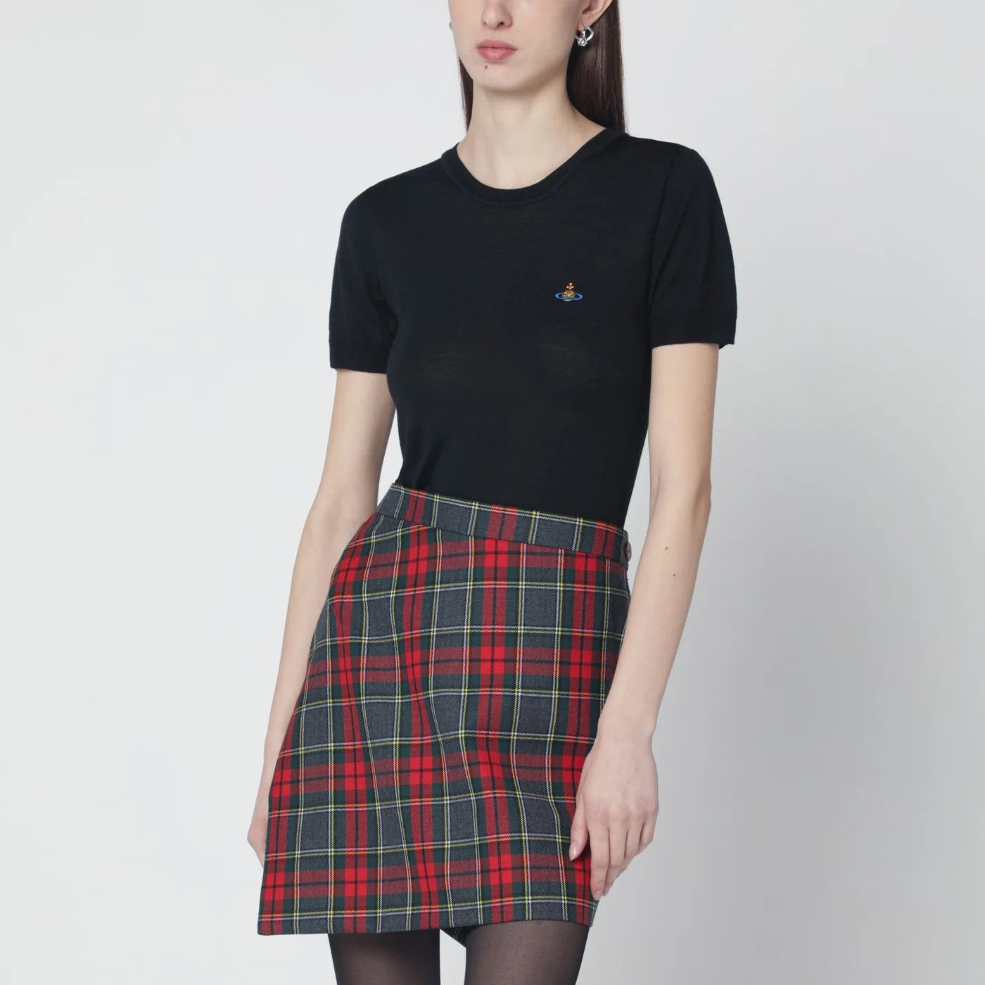 Vivienne Westwood o1d2blof0526 Wool And Silk Top in Black Size S / US 4 / IT 40 - 4 Thumbnail