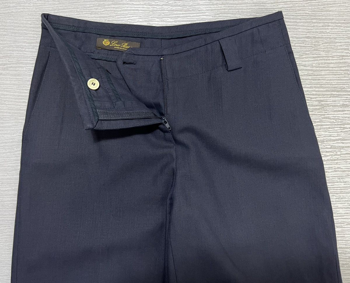 Loro Piana Loro Piana - Cotton/Flax Linen Wide Leg Trouser Size 26" / US 2 / IT 38 - 6 Thumbnail