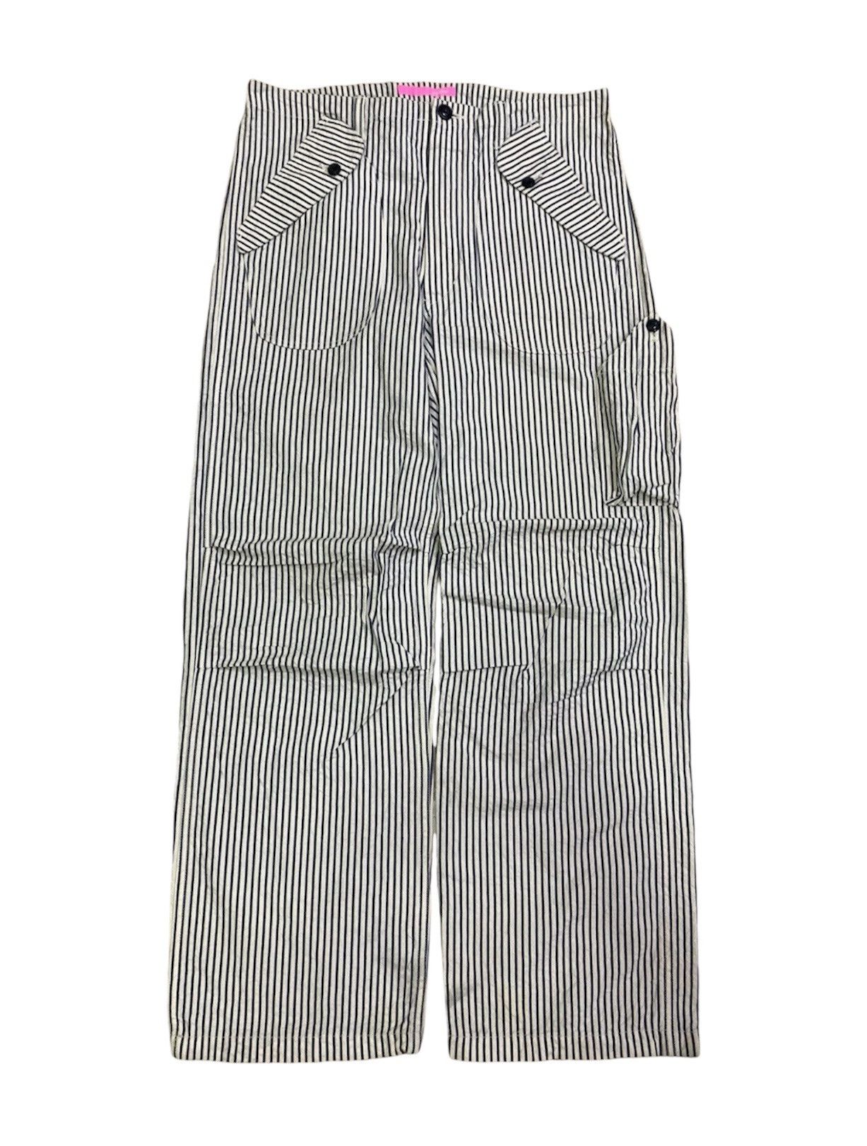 Japanese Brand × Vintage Vintage Japanese Gorouta Hickory Baggy Stripe Pant Size US 32 / EU 48 - 1 Thumbnail