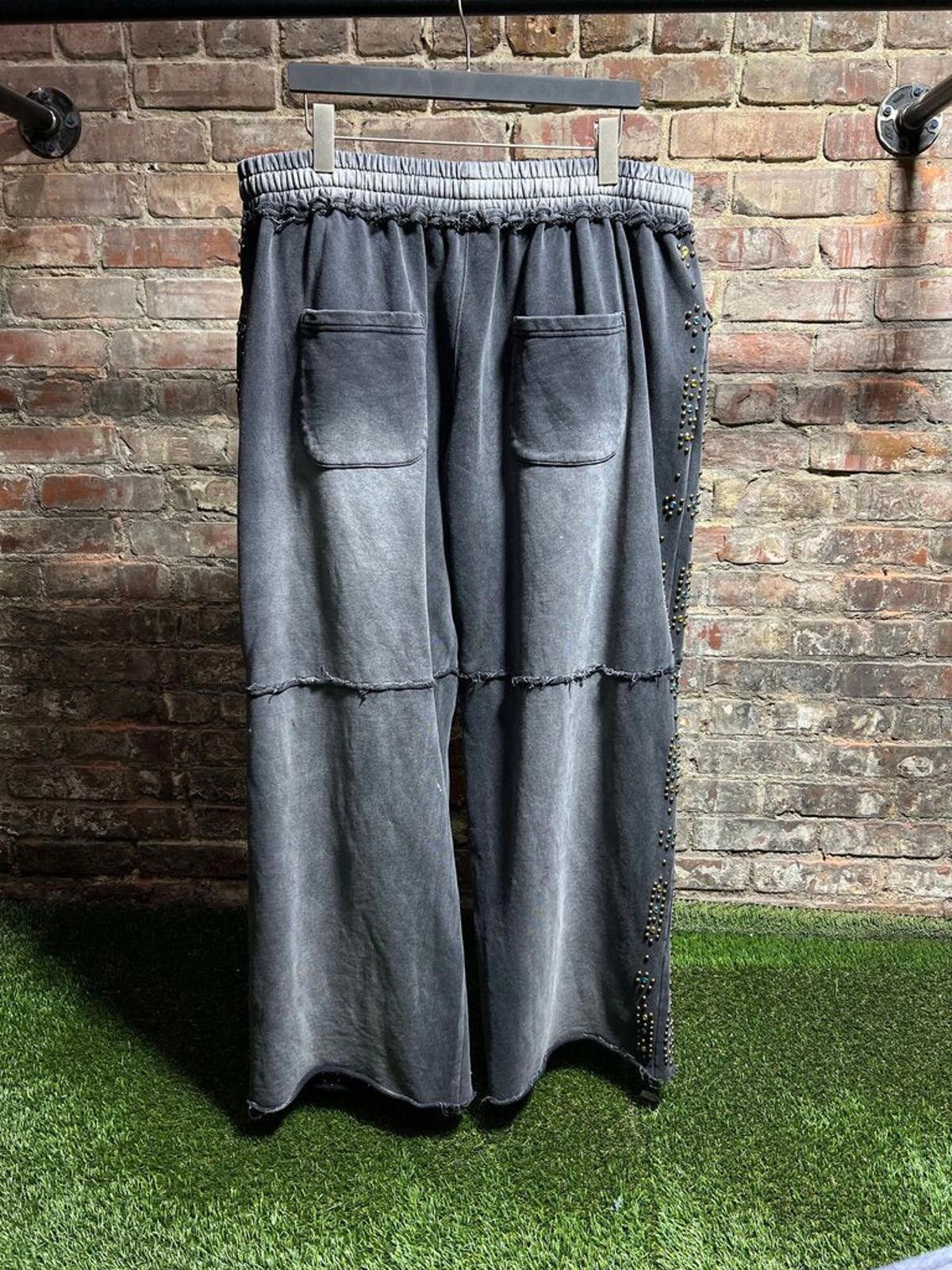 Vale Vale State Rhinestone Sweatpants Black Sz. XL Size ONE SIZE - 2 Thumbnail
