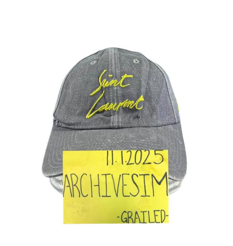 Yves Saint Laurent Saint Laurent X New Era Logo Jeans Cap Size ONE SIZE - 2 Thumbnail