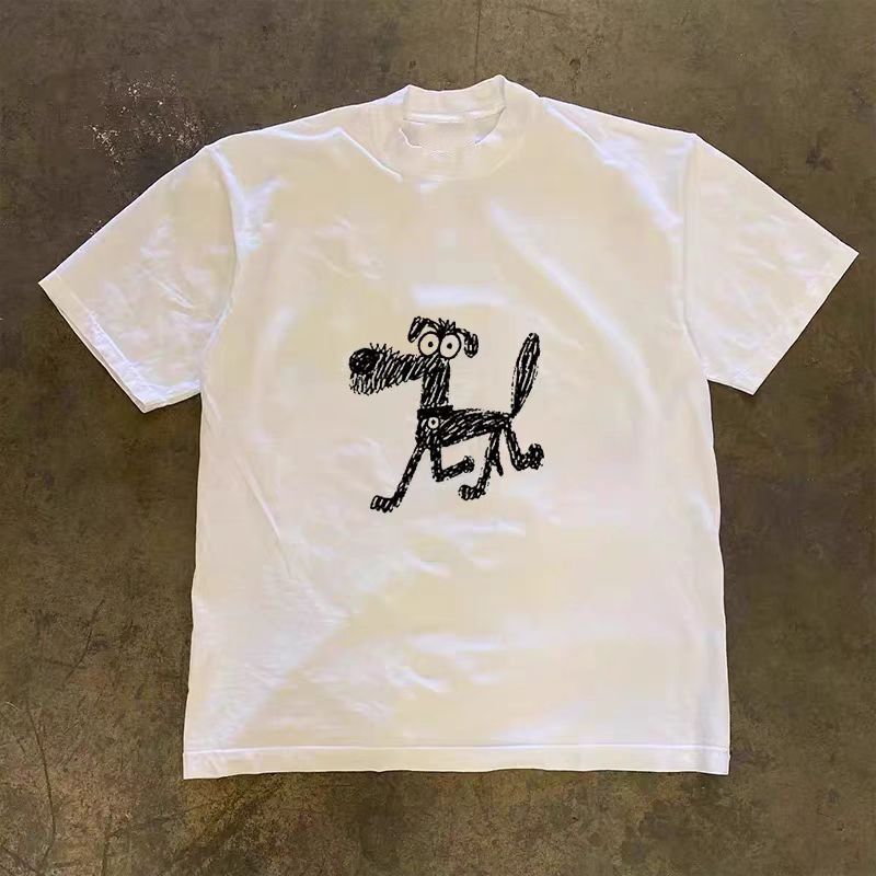 Vintage White washed vintage dachshund print t-shirt Size US M / EU 48-50 / 2 - 1 Thumbnail