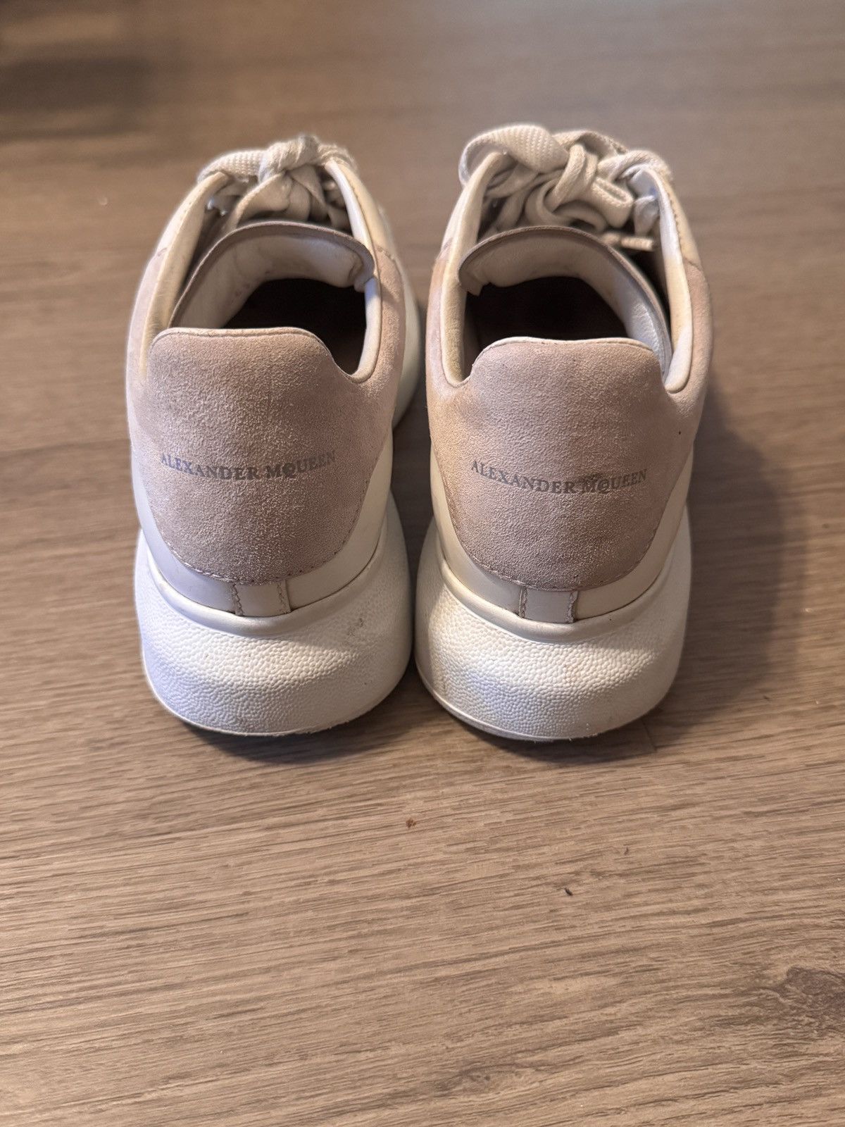 Alexander McQueen Women's Oversized Sneaker in White/Patchouli Size US 7 / IT 37 - 2 Thumbnail