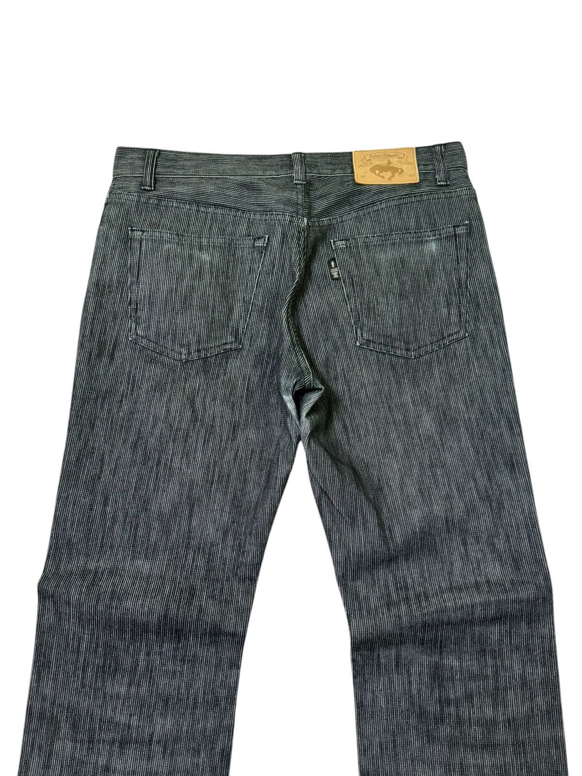 Japanese Brand TAKEO KIKUCHI STRIPED BLACK GREY DENIM Size US 32 / EU 48 - 9 Thumbnail