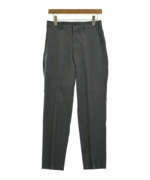 Casual Pants Slacks Stripes Wool Zipper Gray x Blue x White
