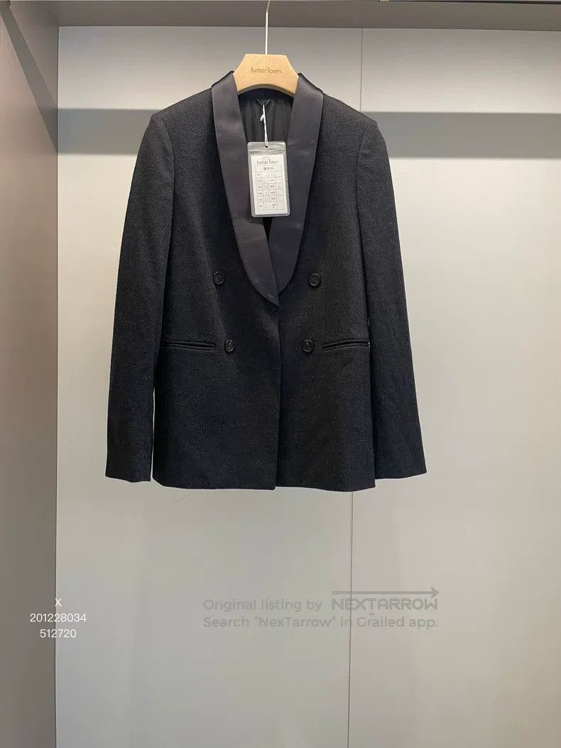 Brunello Cucinelli Brunello Cucinelli Black Gray New Wool Suit Jacket Size XS / US 0-2 / IT 36-38 - 1 Thumbnail