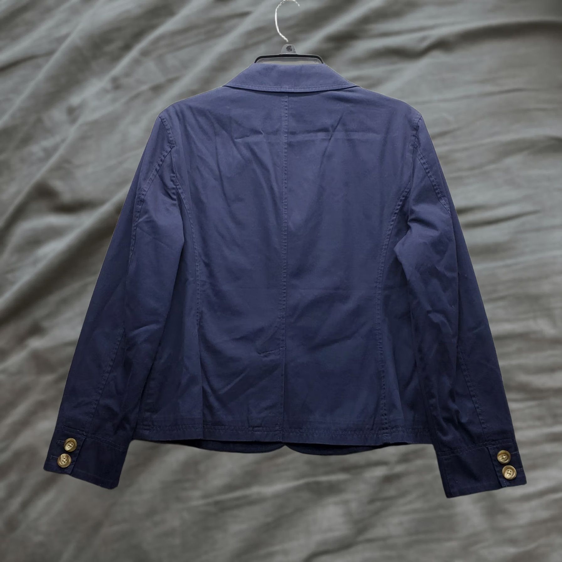 Vintage L.L. Bean Blazer Jacket Womens Size 12P Petite Blue Single Breasted Notch Lapel Vintage: No Size XL / US 12-14 / IT 48-50 - 1 Thumbnail