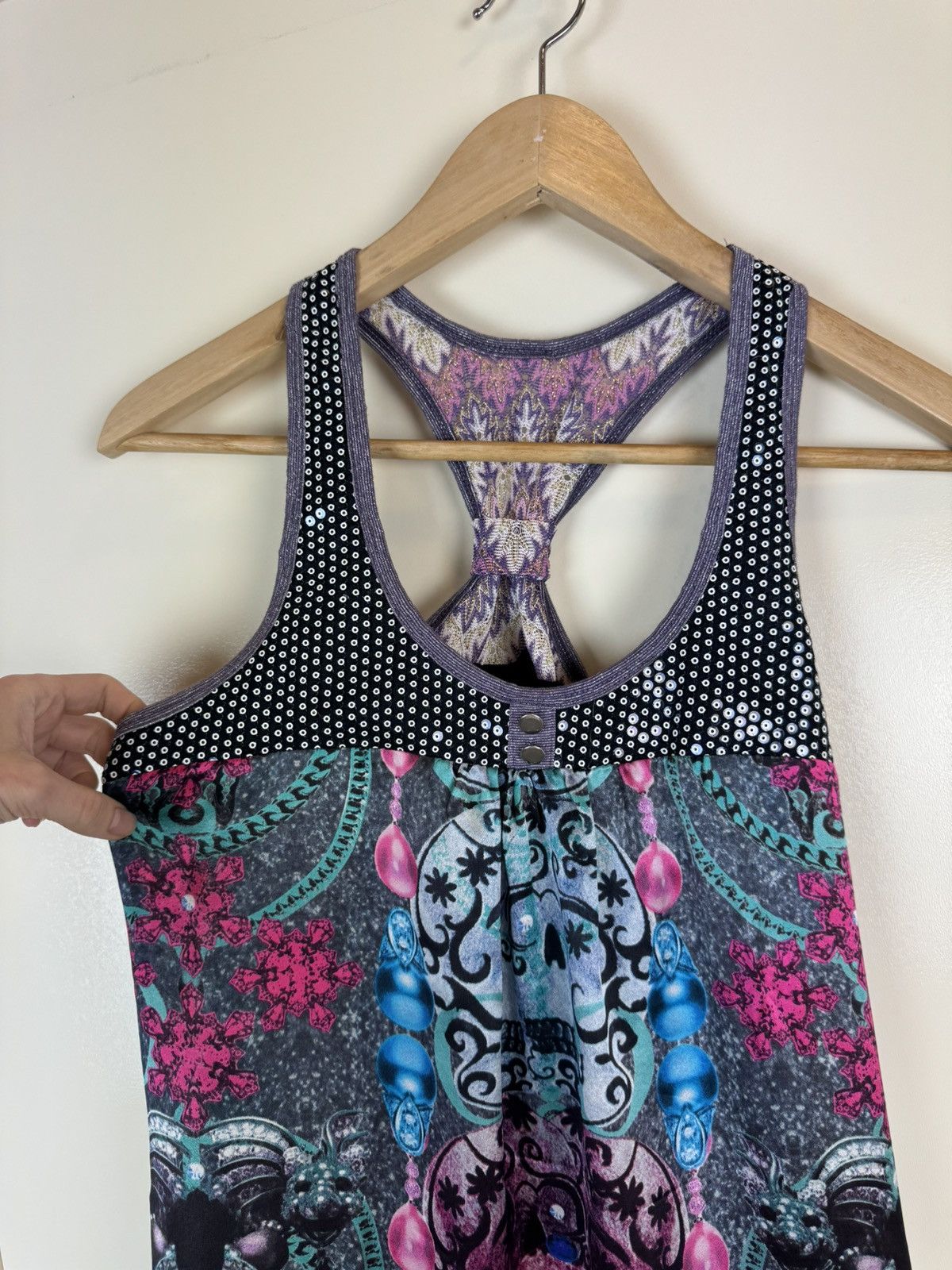 Custo Barcelona Custo Barcelona icon silk Ganesha Hindi print sequins dress Size XS / US 0-2 / IT 36-38 - 2 Thumbnail