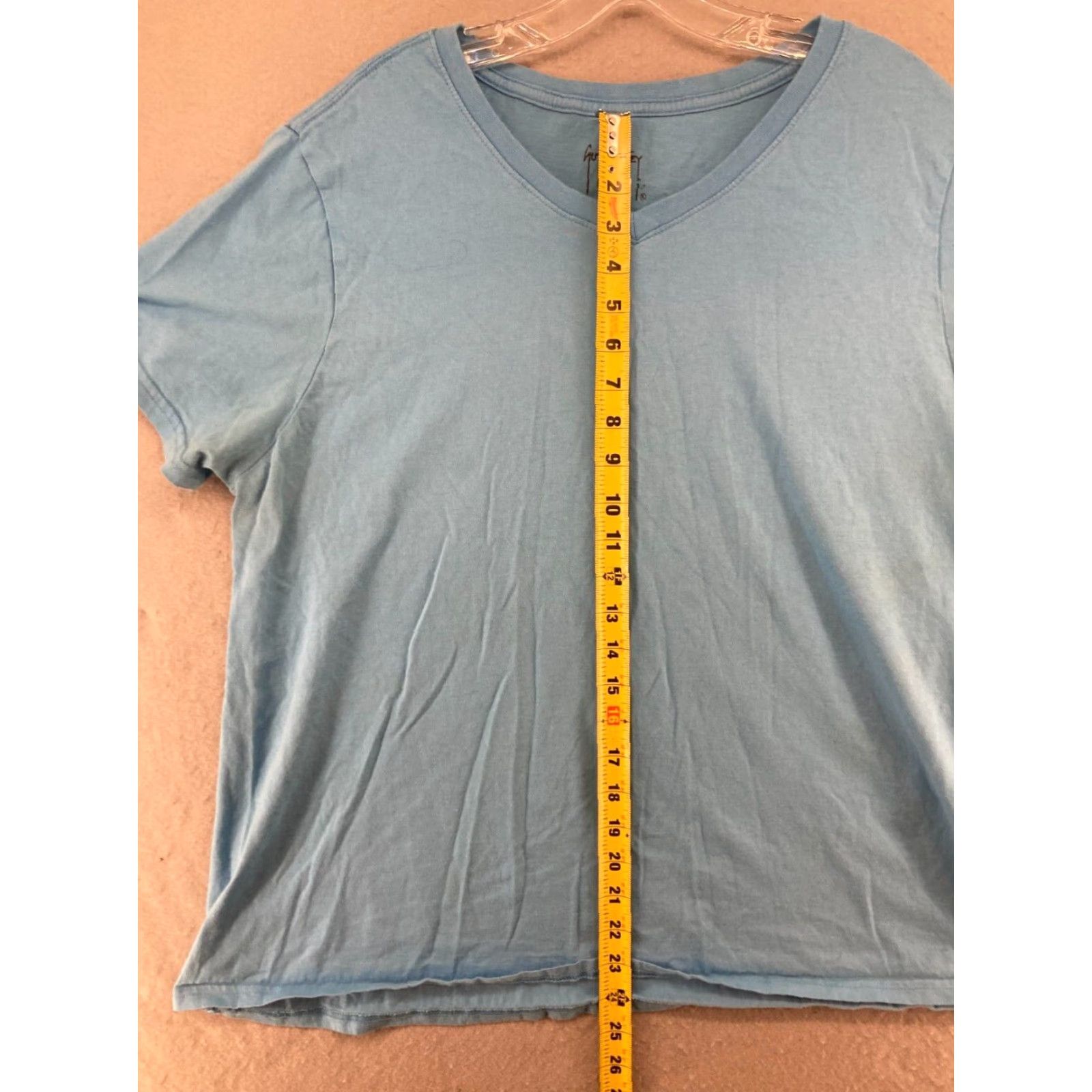 Guy Harvey Guy Harvey Shirt Womens 2XL Blue TShirt V-Neck Short Sleeve Cotton Blend Jersey Tropical Classic Size XXL / US 16-18 / IT 52-54 - 4 Thumbnail