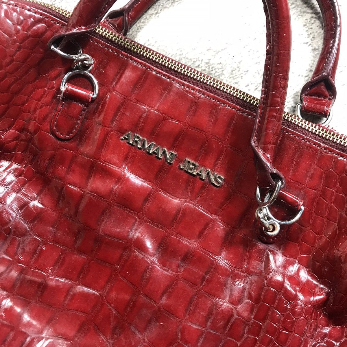 Vintage Vintage Y2K Glossy Patent Handbag Japanese Archive Streetwea Size ONE SIZE - 3 Thumbnail