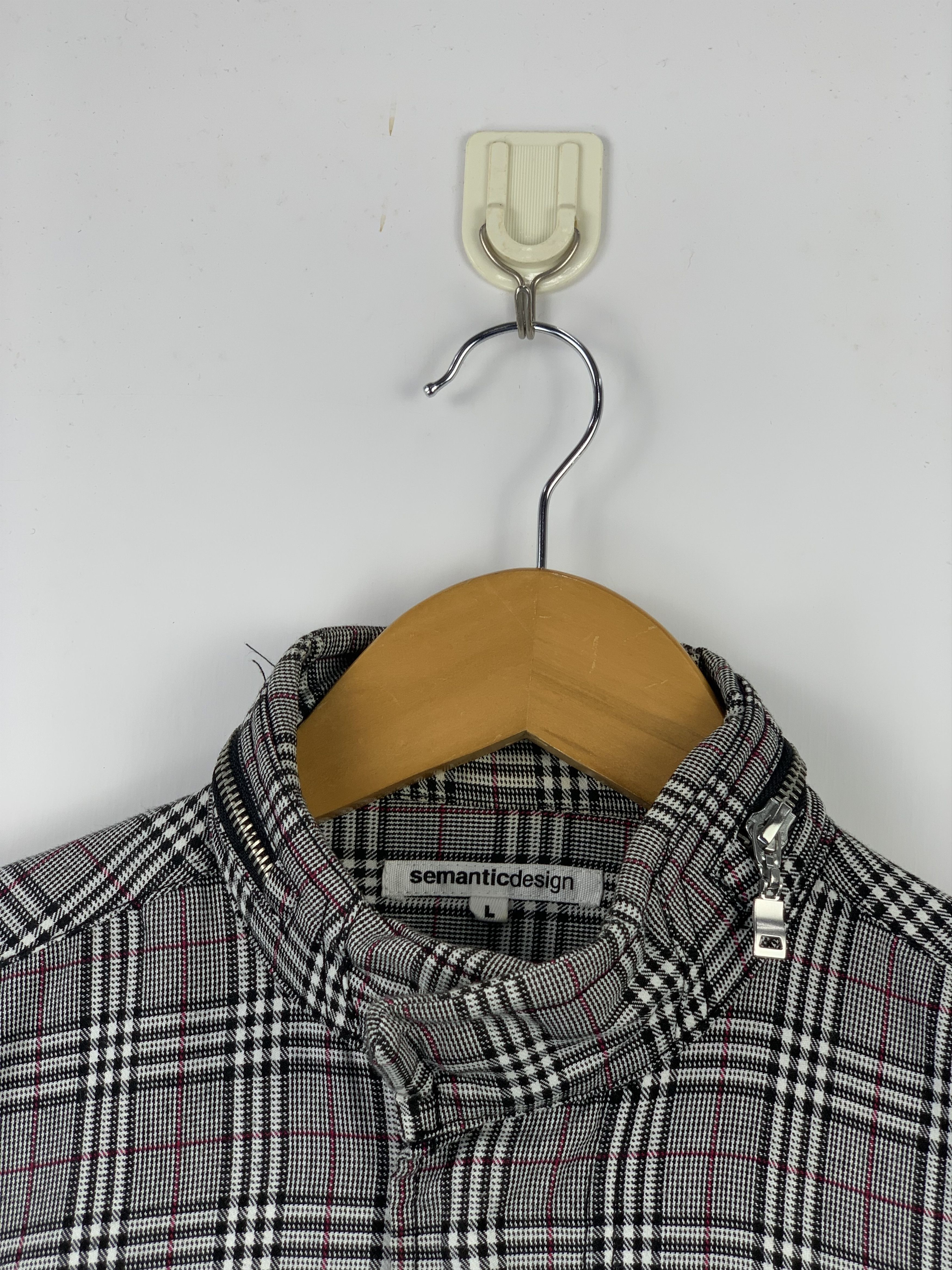 Japanese Brand Vintage Semantic Design Plaid Jacket J1586 Size US L / EU 52-54 / 3 - 7 Thumbnail