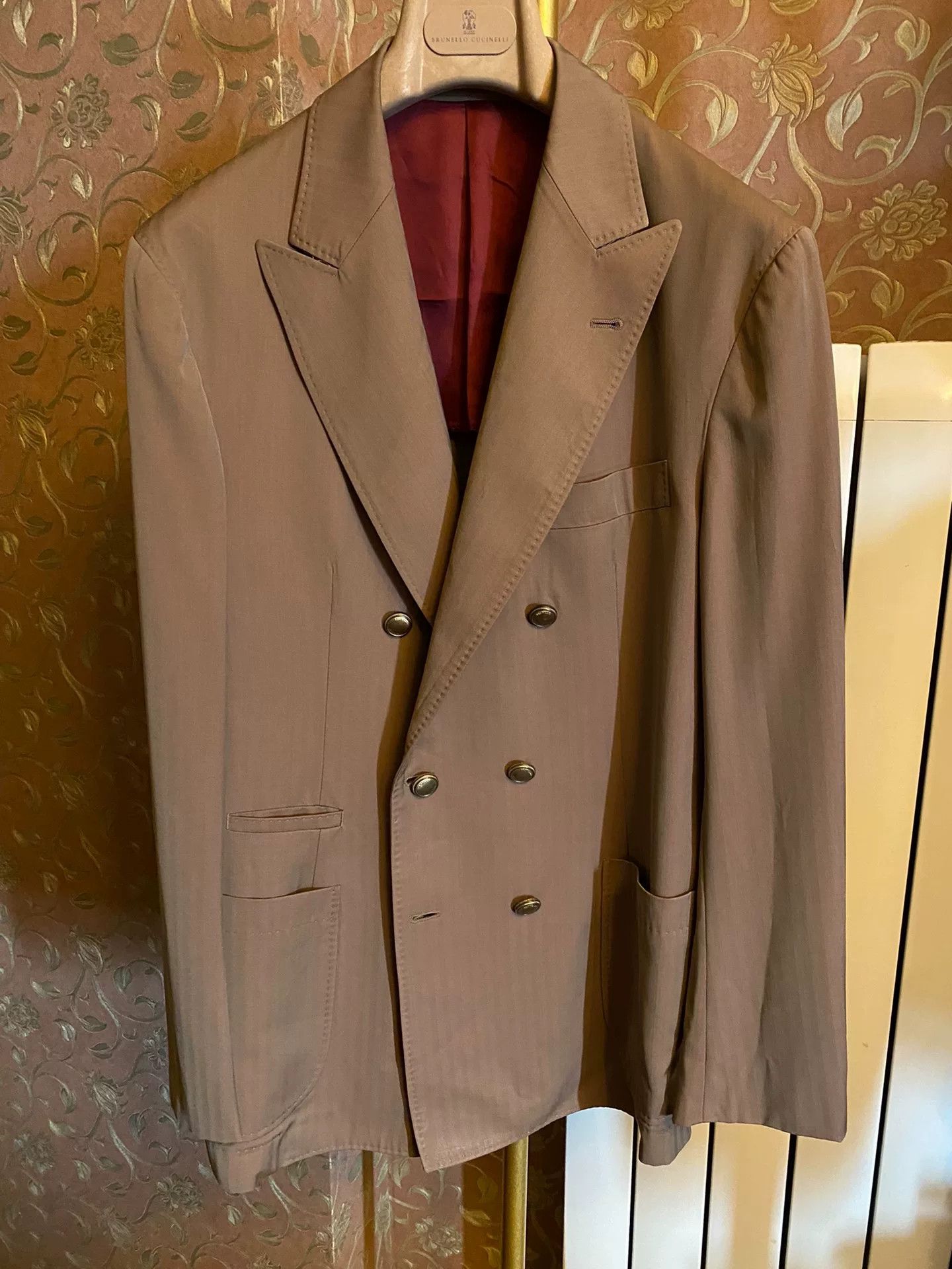 Brunello Cucinelli Brunello Cucinelli Wool Double-Breasted Blazer Size US L / EU 52-54 / 3 - 1 Thumbnail