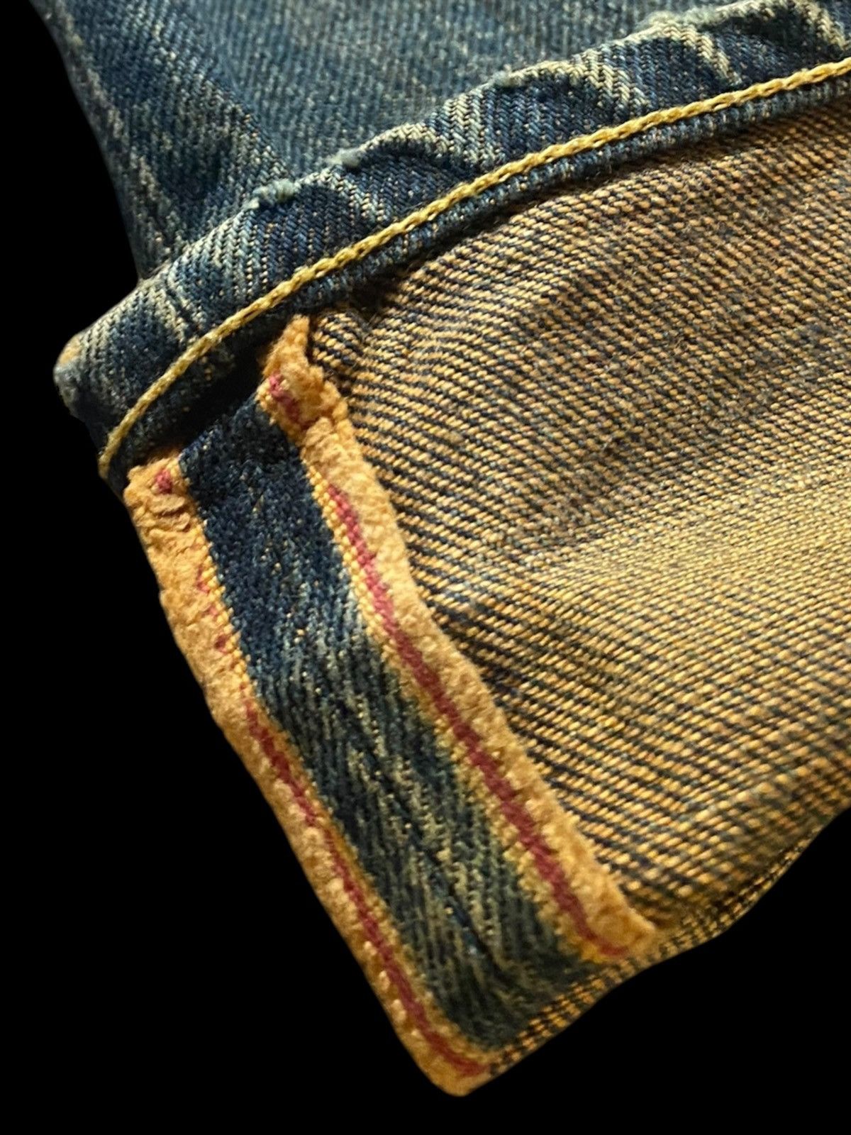 Vintage Vintage Japanese Brand Large Selvedge Rusty Skinny Jeans Size US 27 - 9 Thumbnail
