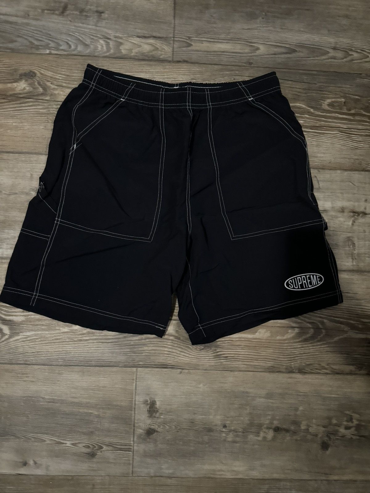 Supreme Supreme Curve Nylon Shorts Black Size Large | Grailed