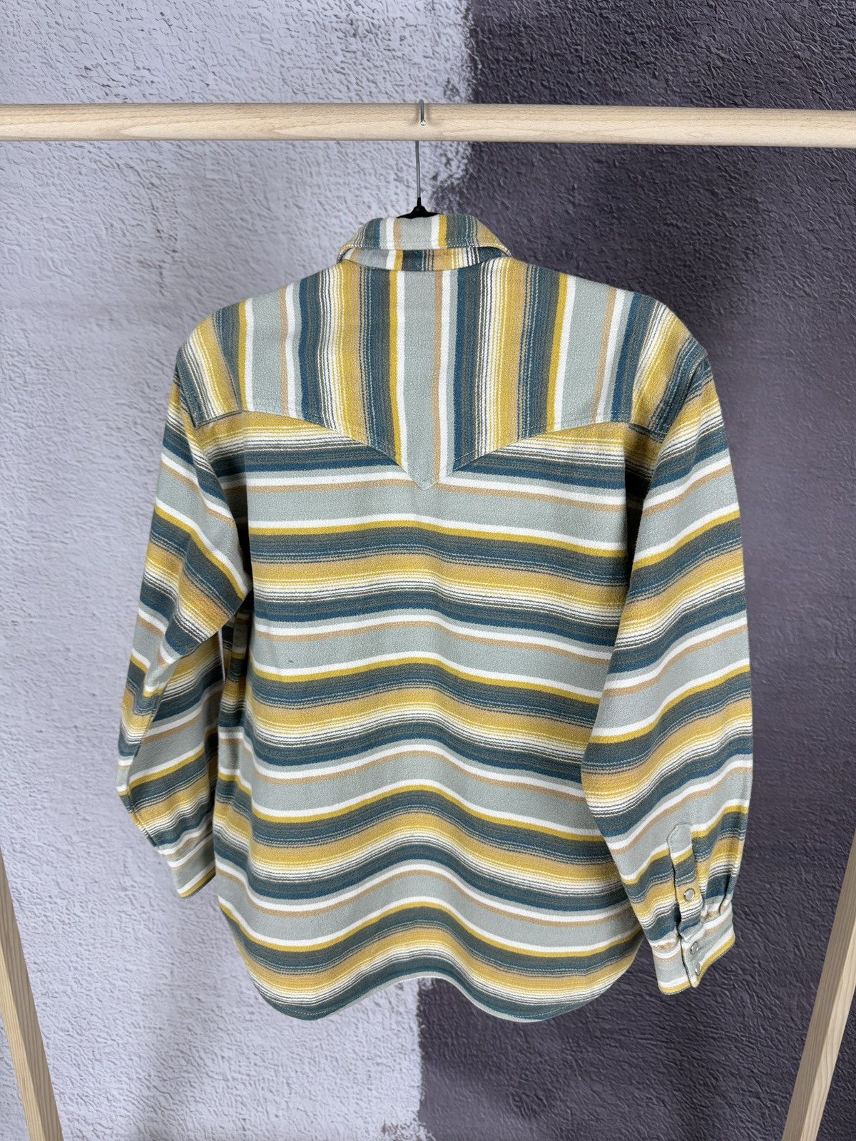 Vintage Wrangler vintage Authentic Western Jeans striped shirt Size US S / EU 44-46 / 1 - 11 Thumbnail