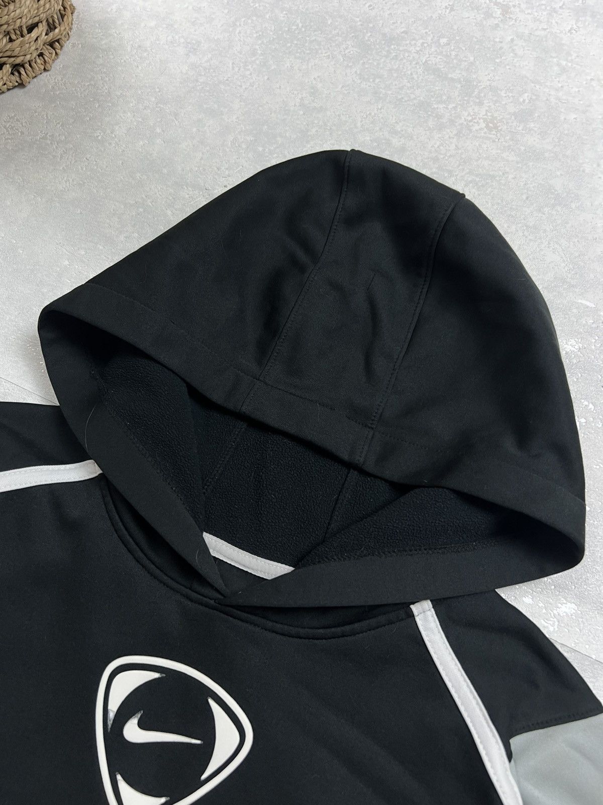 Nike 90s Nike Central Swoosh Vintage Drill Oversized Hoodie Size US M / EU 48-50 / 2 - 5 Thumbnail