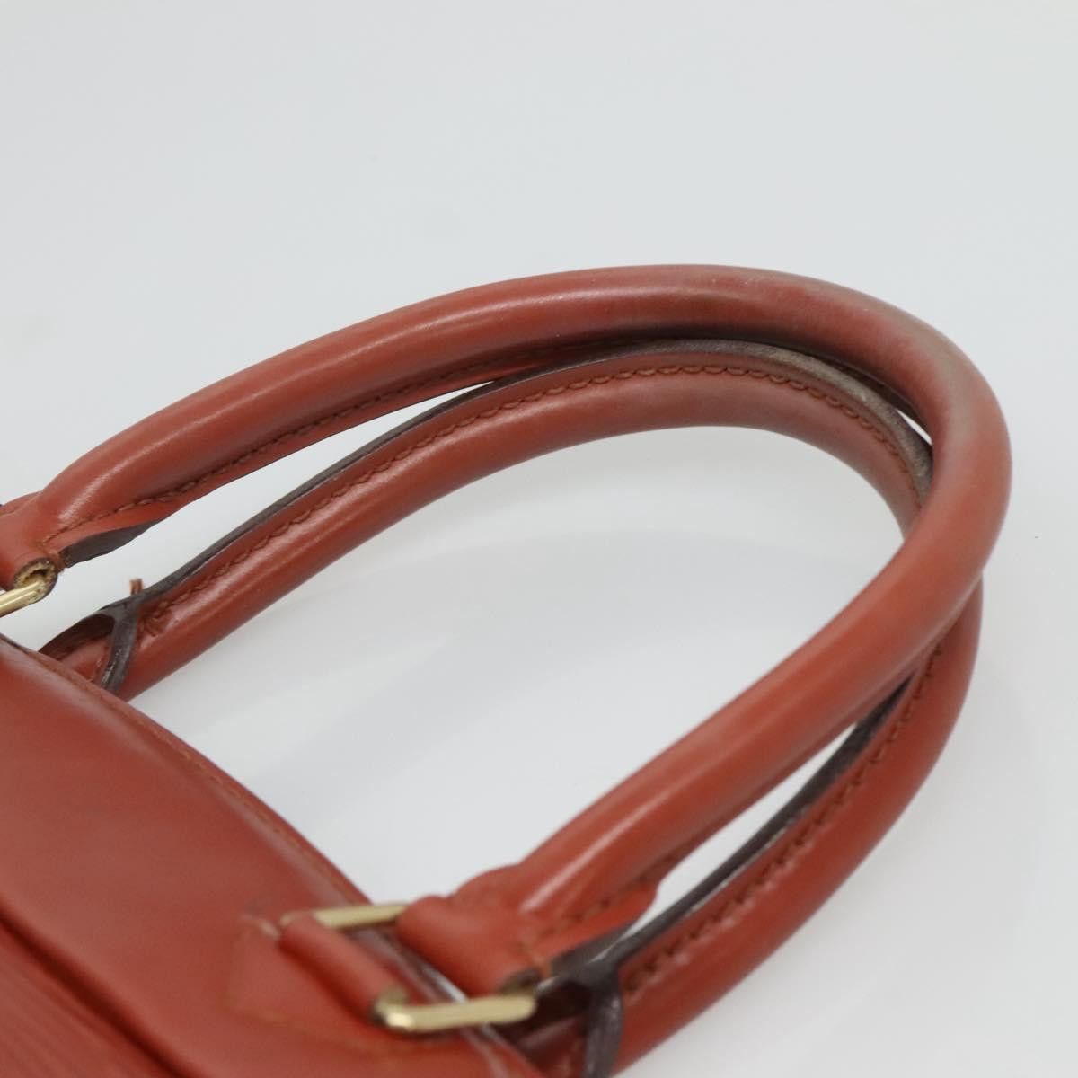 Louis Vuitton LOUIS VUITTON Epi Riviera Hand Bag Brown M48183 Size ONE SIZE - 8 Thumbnail