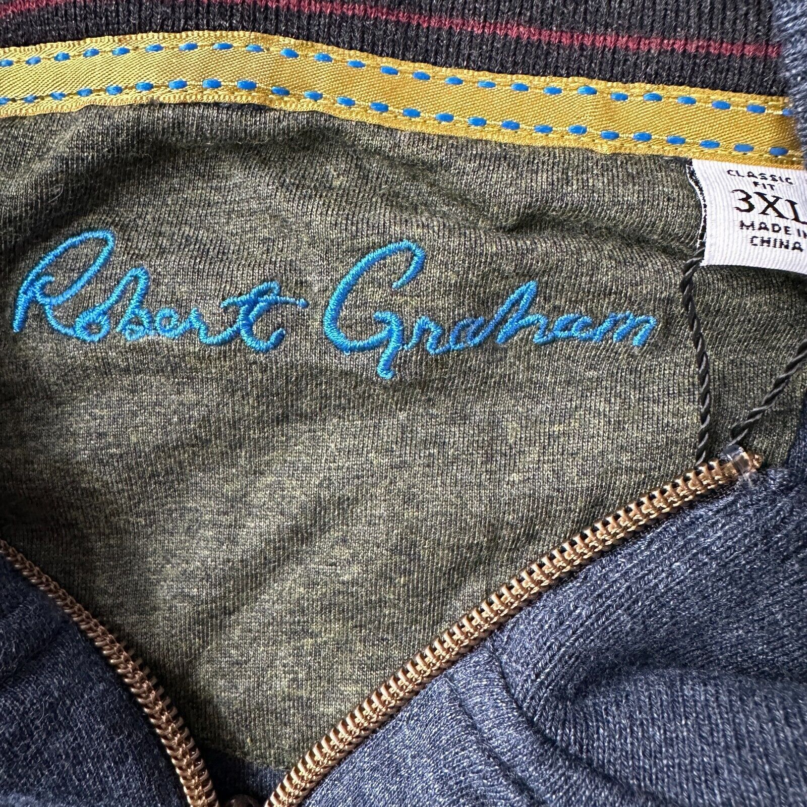Robert Graham Robert Graham Elia Sweater Mens 3XL XXXL Blue Cotton Size US XXL / EU 58 / 5 - 7 Thumbnail