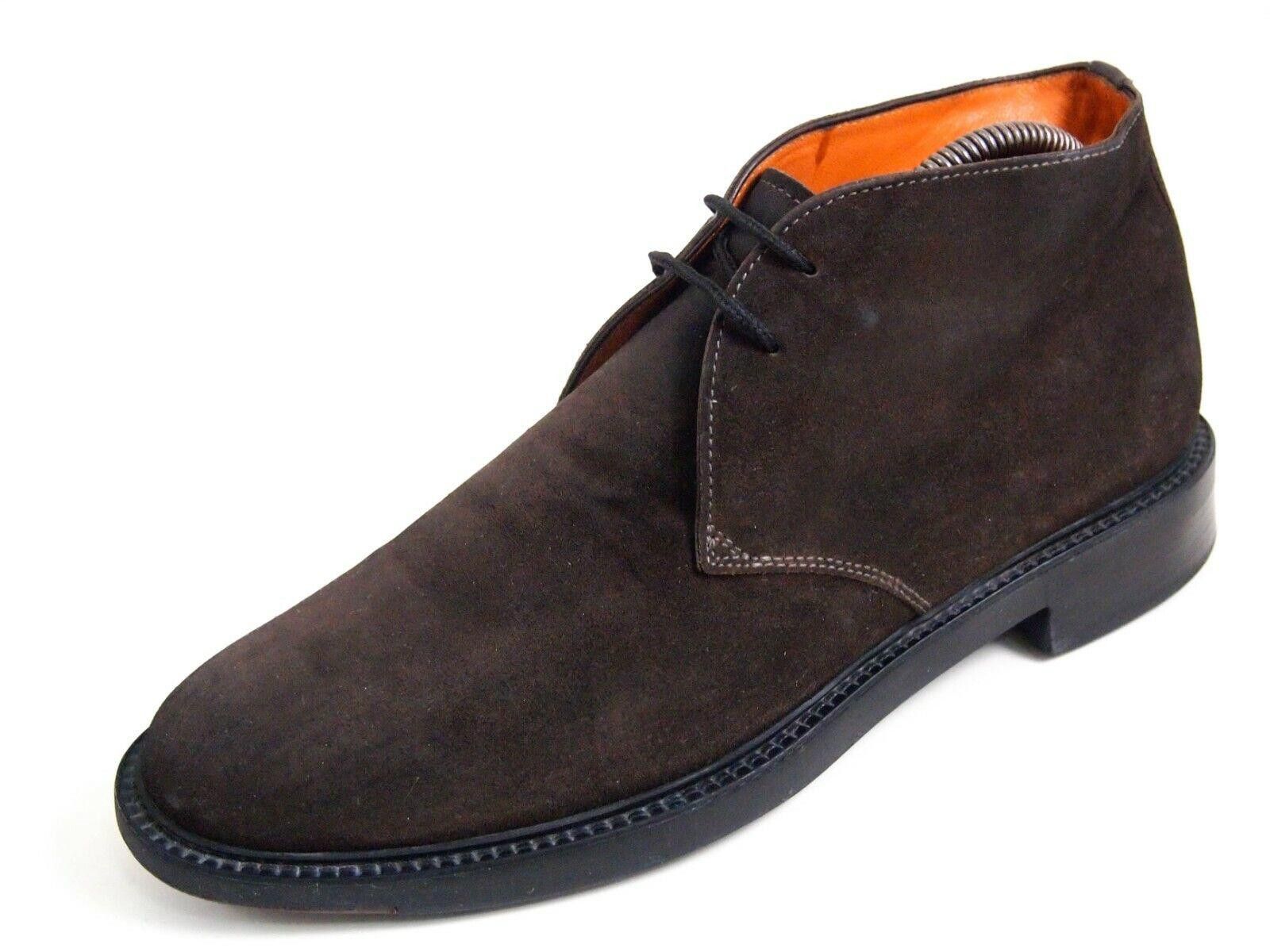 Santoni Santoni Chukka Ankle Boots Brown Suede Mens Size US 7 EU 40 Size US 7 / EU 40 - 1 Thumbnail