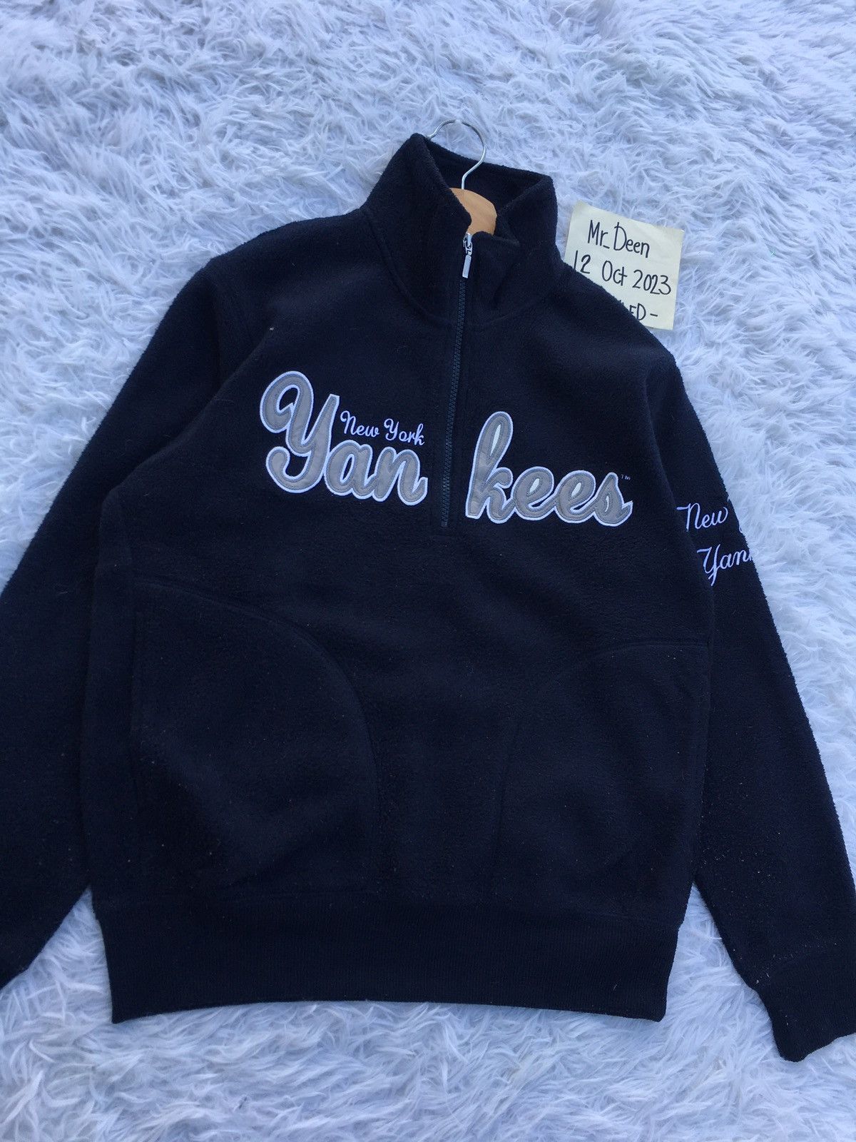 MLB Rare New York Yankees Big Logo Spellout Sweater Size US M / EU 48-50 / 2 - 6 Thumbnail