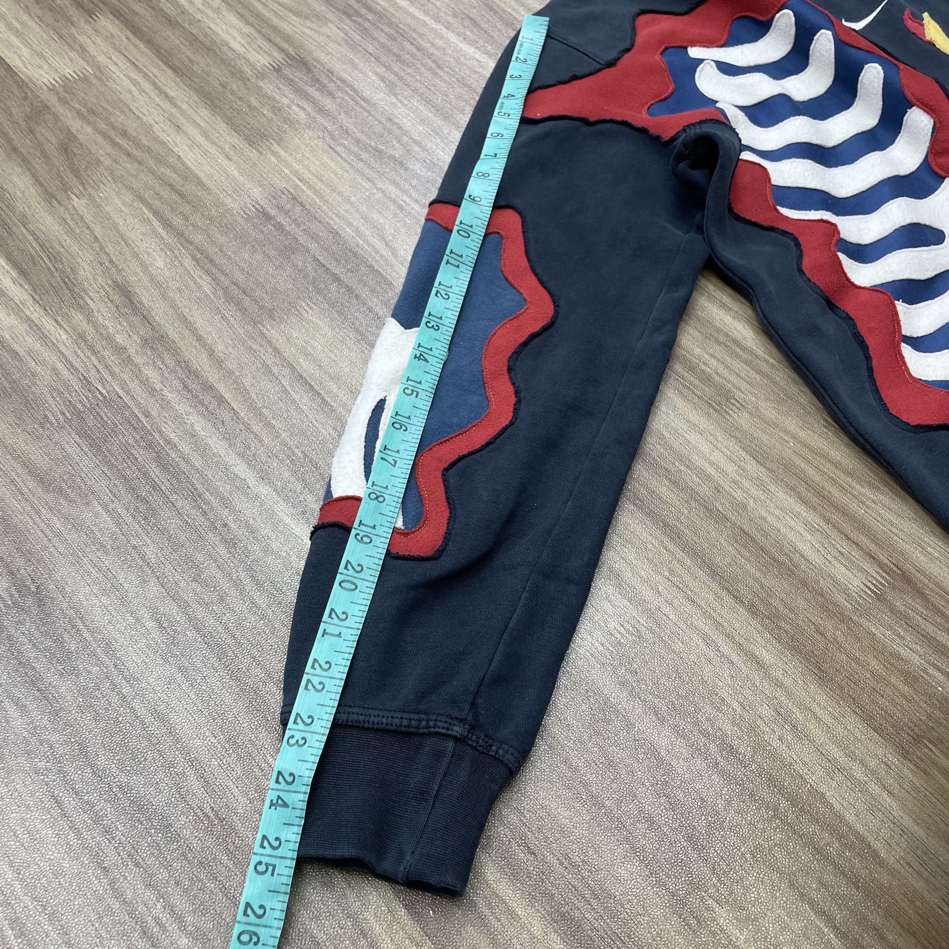 Vintage Custom Reworked Nike Skeleton Flame Patchwork Crewneck 1of1 Size US M / EU 48-50 / 2 - 7 Thumbnail