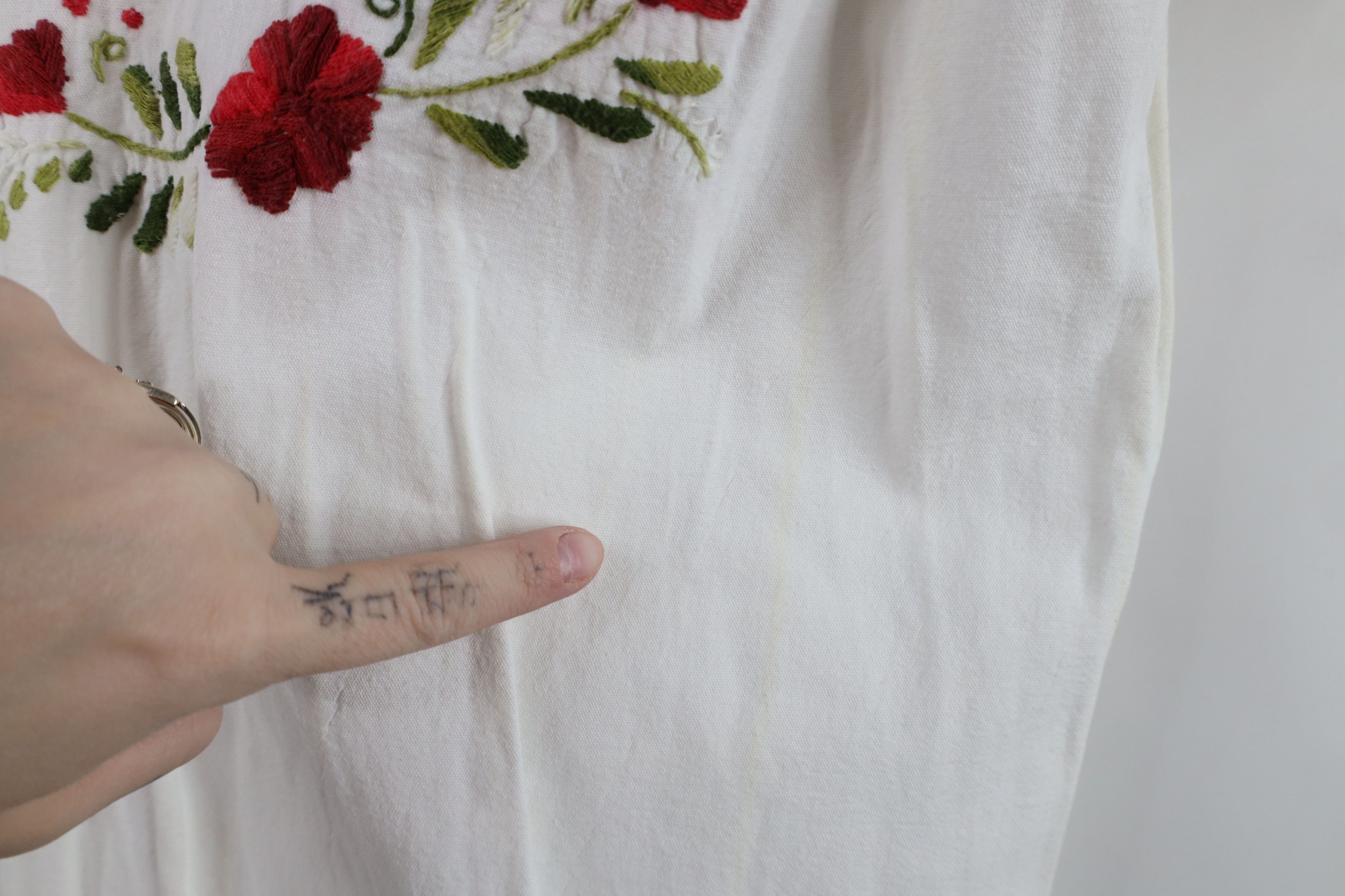Vintage Vintage 70s Streetwear Embroidered Flower Boho Chic Shirt Size L / US 10 / IT 46 - 9 Thumbnail
