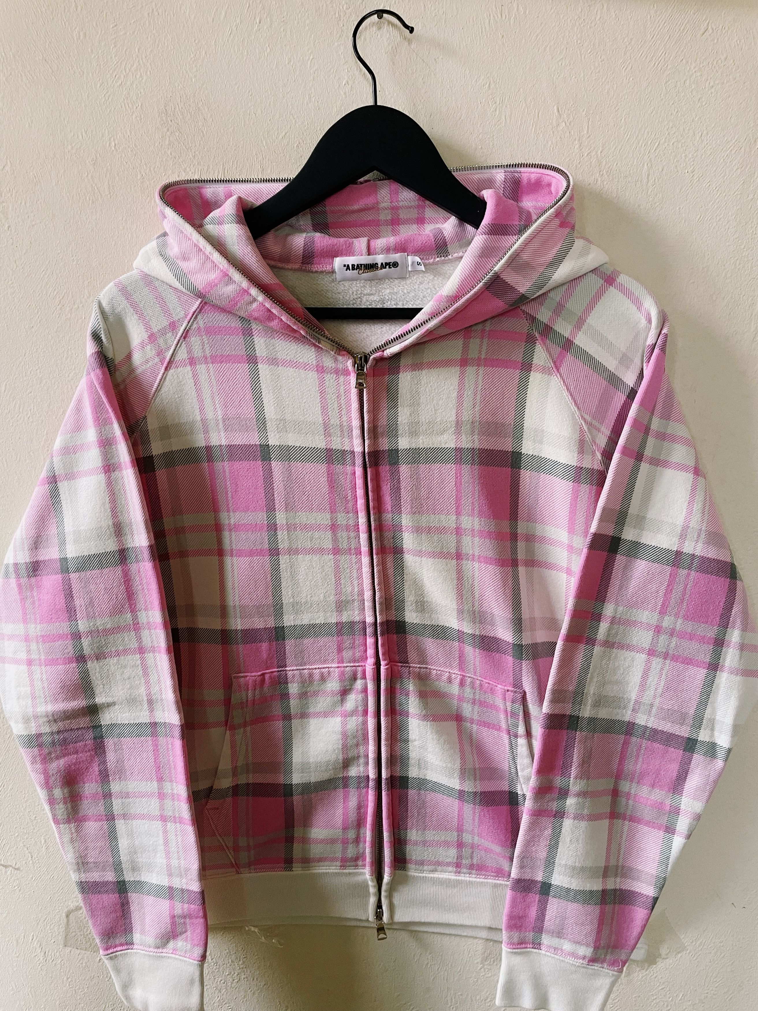 Bape Vintage Bape Kanazawa Limited Check Plaid Full zip Hoodie Size US S / EU 44-46 / 1 - 1 Thumbnail