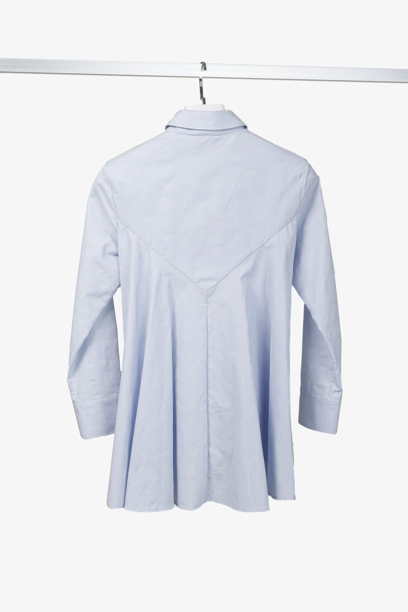 Other Palmer//Harding Pointed Piqué Draped-Back Button-Up Shirt Size S / US 4 / IT 40 - 2 Thumbnail