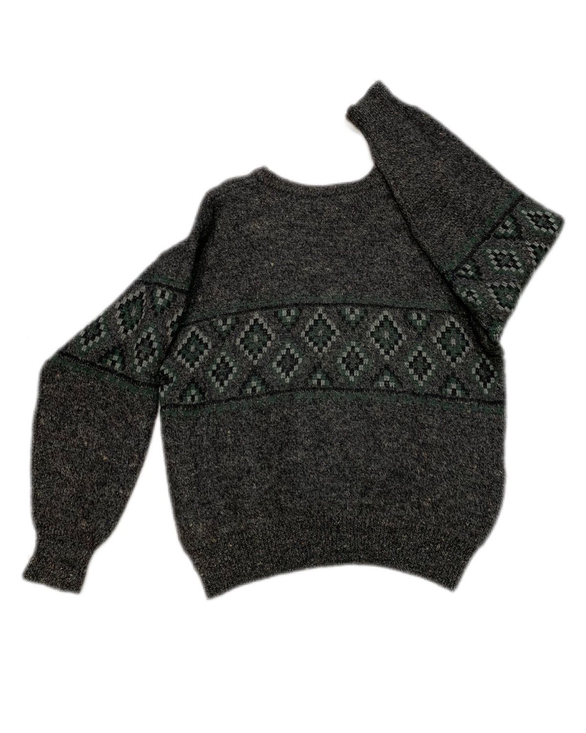 Burberry Vintage 90s Burberry wool knitted chunky geometric sweater Size US L / EU 52-54 / 3 - 2 Thumbnail