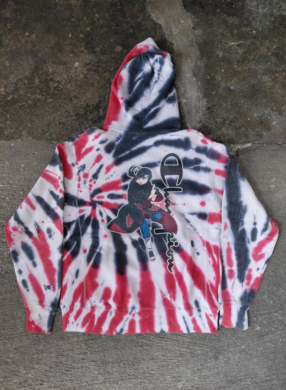 Champion x Naruto Anime Itachi Tye Dye Hoodie