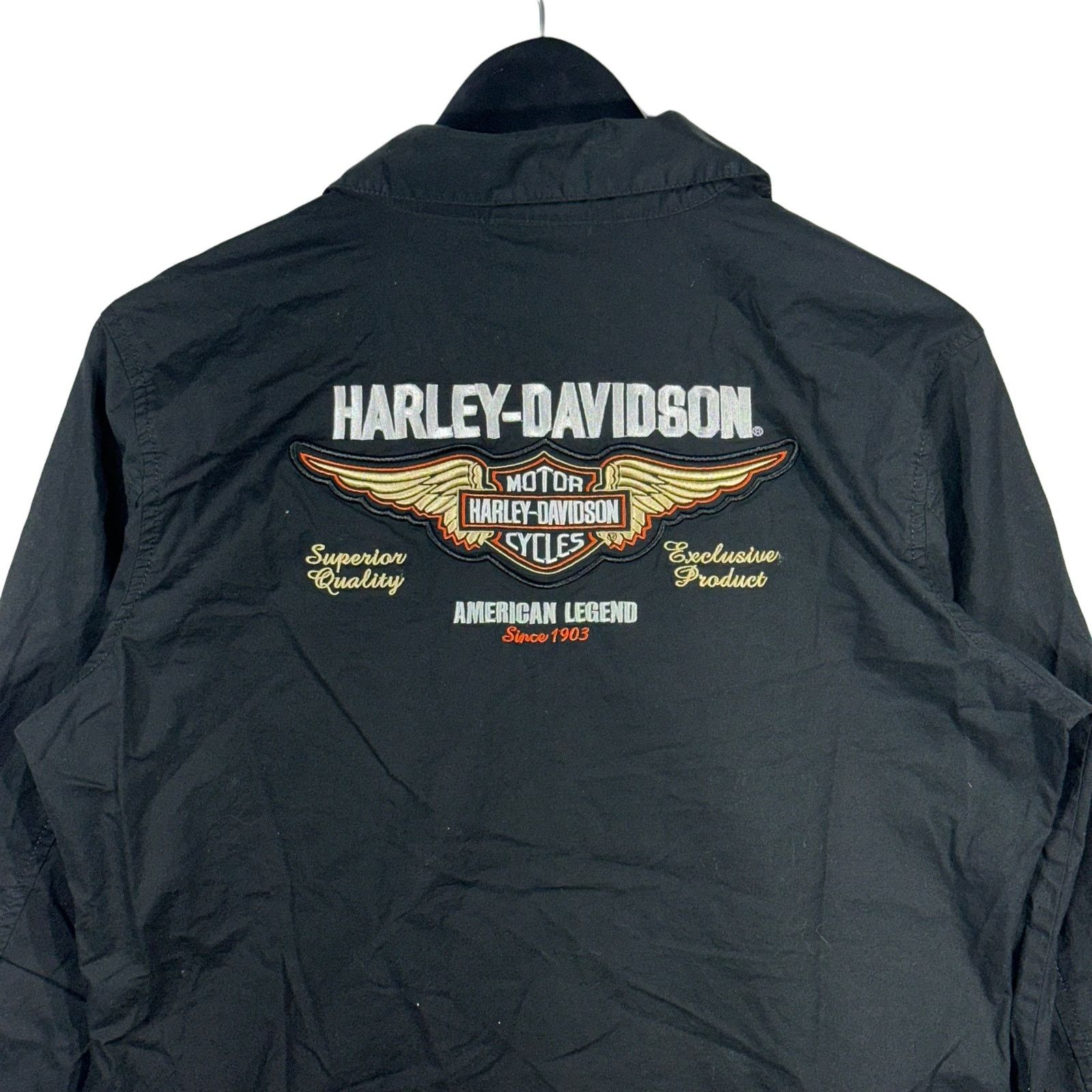 Vintage Vintage Harley Davidson American Legend Women's Button Down Size US L / EU 52-54 / 3 - 4 Thumbnail