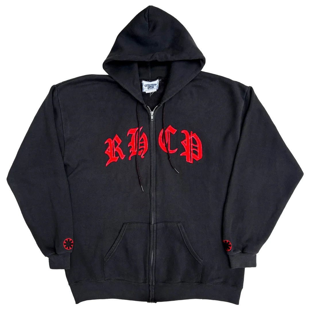 Lee Red Hot Chili Peppers 1990 90s Vintage Band Merch Hoodie Size US XL / EU 56 / 4 - 1 Thumbnail