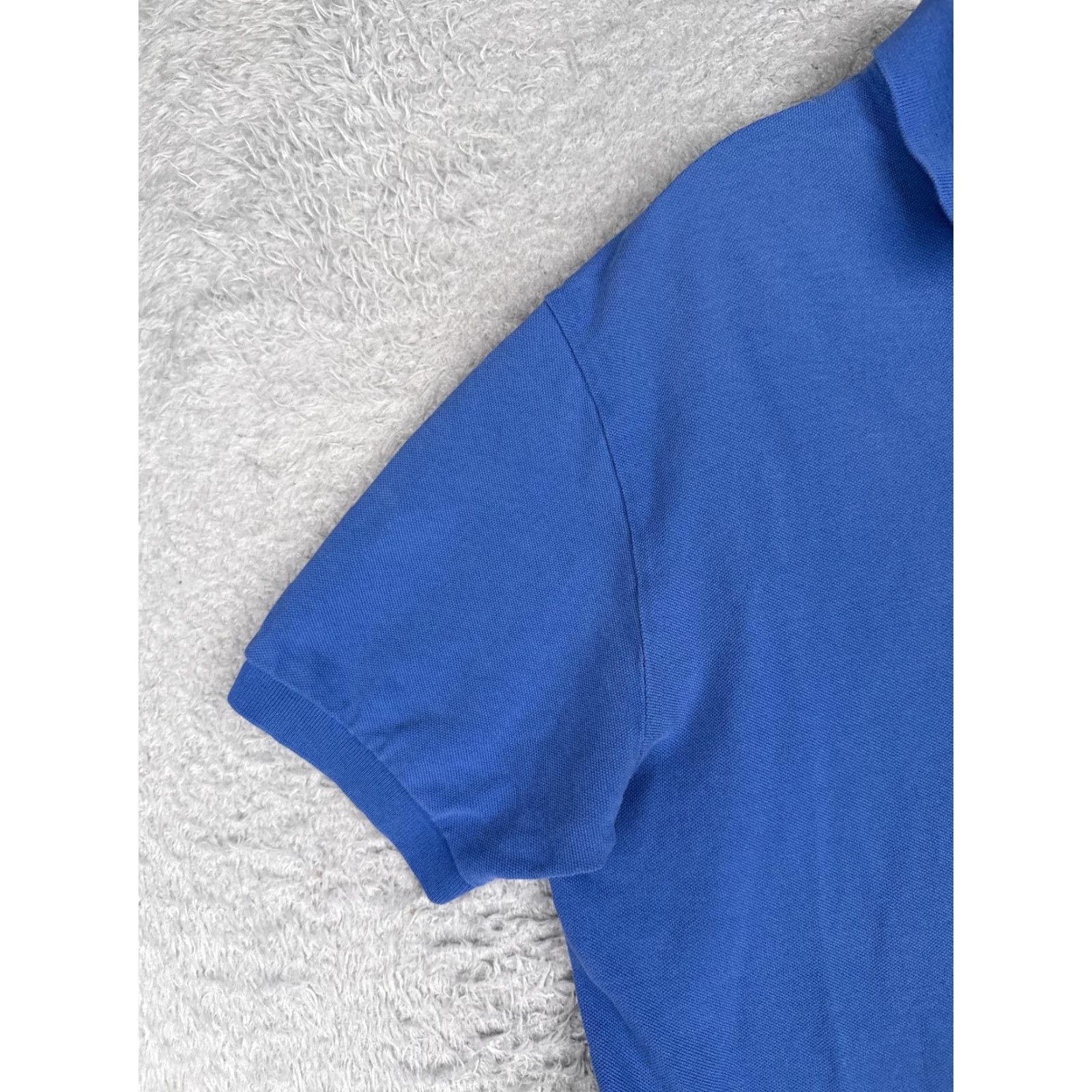 Ralph Lauren VINTAGE Ralph Lauren Shirt Men L Blue Polo 100% Cotton Short Sleeve Size US L / EU 52-54 / 3 - 3 Thumbnail