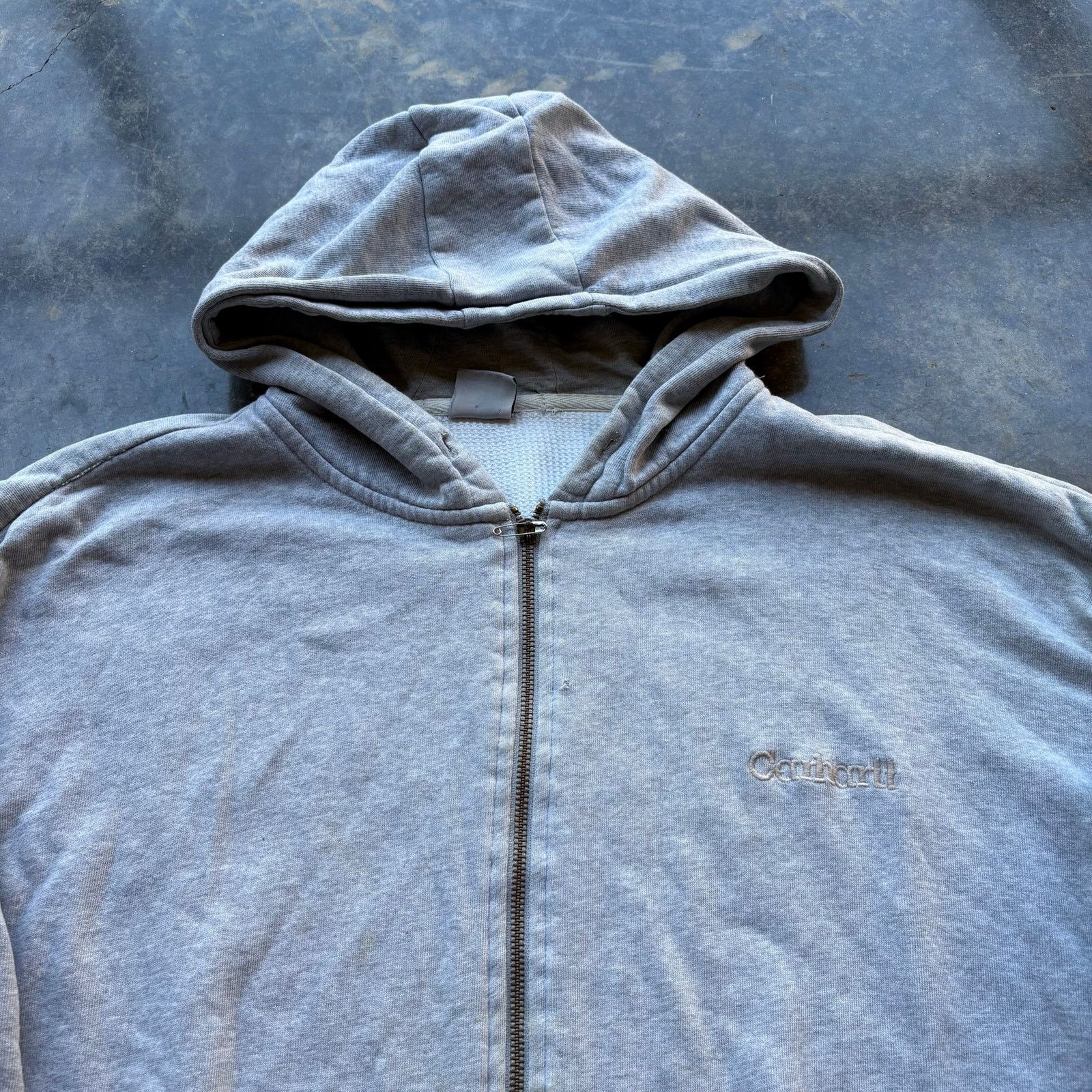 Carhartt Beautiful Vintage Waffle Thermal Carhartt Hoodie Size US XL / EU 56 / 4 - 2 Thumbnail