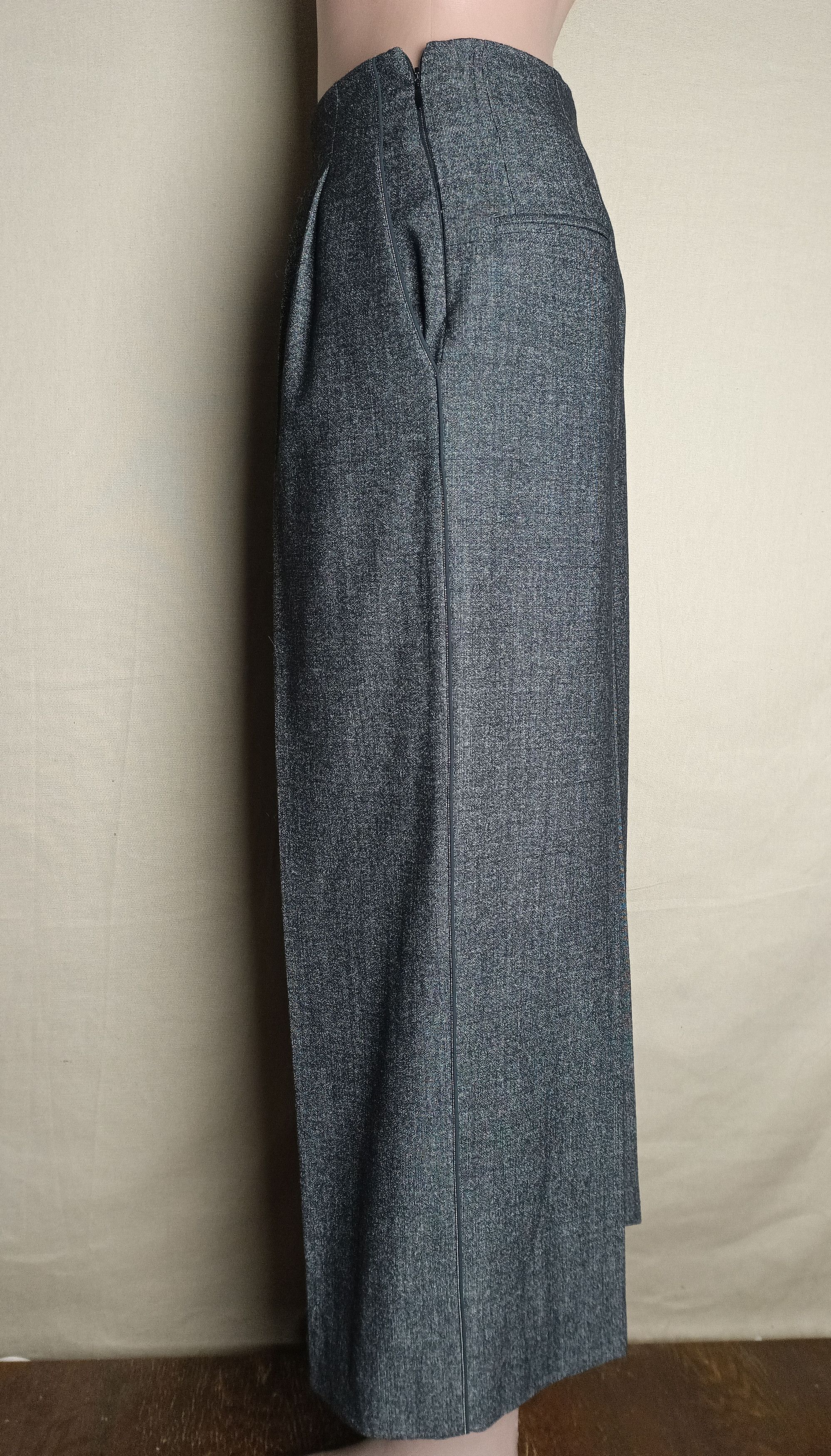 Fabiana Filippi Fabiana Filippi Merino Wool Silk Wide Leg Pants Size XXS Size 26" / US 2 / IT 38 - 2 Thumbnail