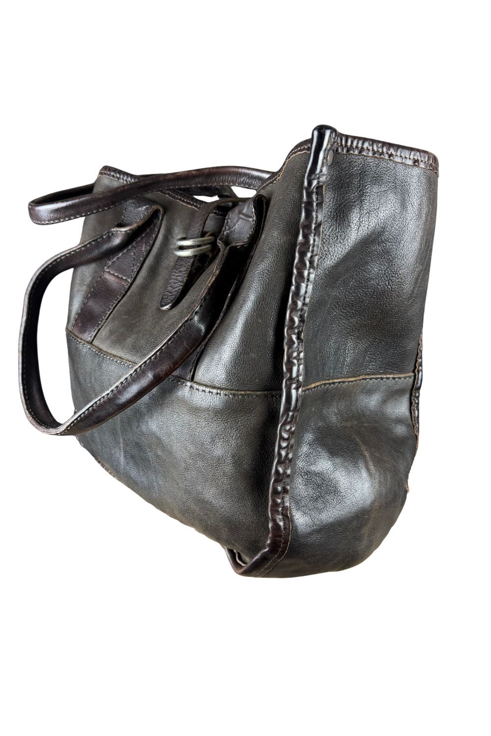 RRL Ralph Lauren FW99 (Archive) Double RL Italian Leather Utility Tote Bag Size ONE SIZE - 2 Thumbnail