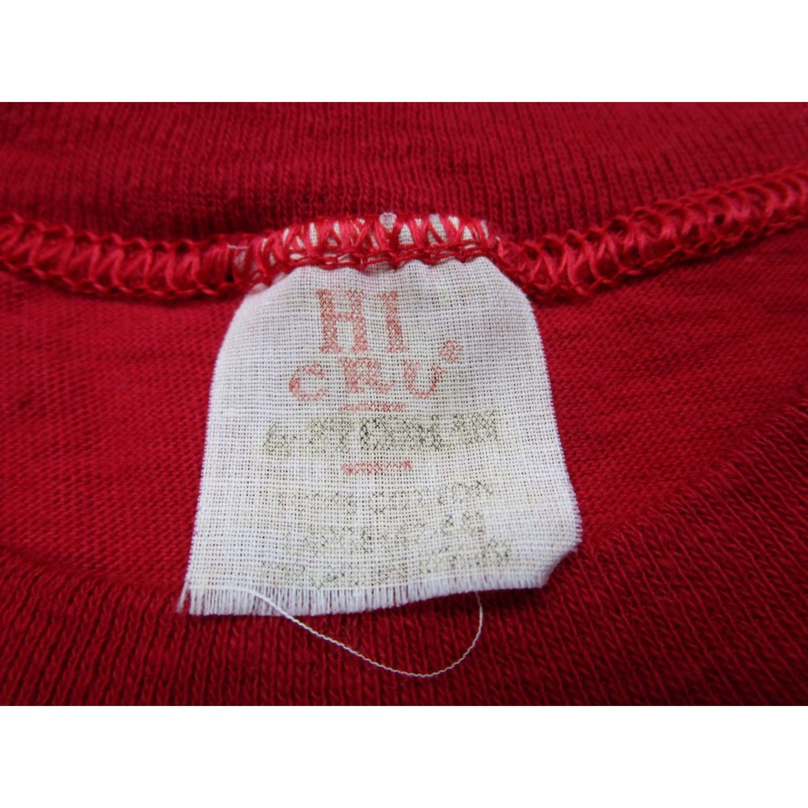 Vintage VINTAGE Hi Cru Canoe Race Shirt Mens Large Red 70s Single Stitch Boat Size US L / EU 52-54 / 3 - 7 Thumbnail