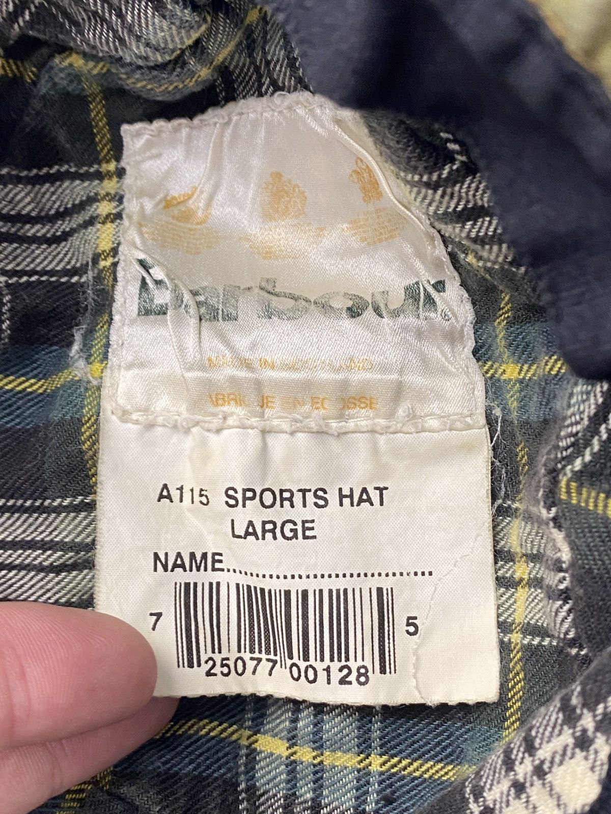 Barbour Barbour A115 Sports Waxed Hat Size: Large Size ONE SIZE - 3 Thumbnail