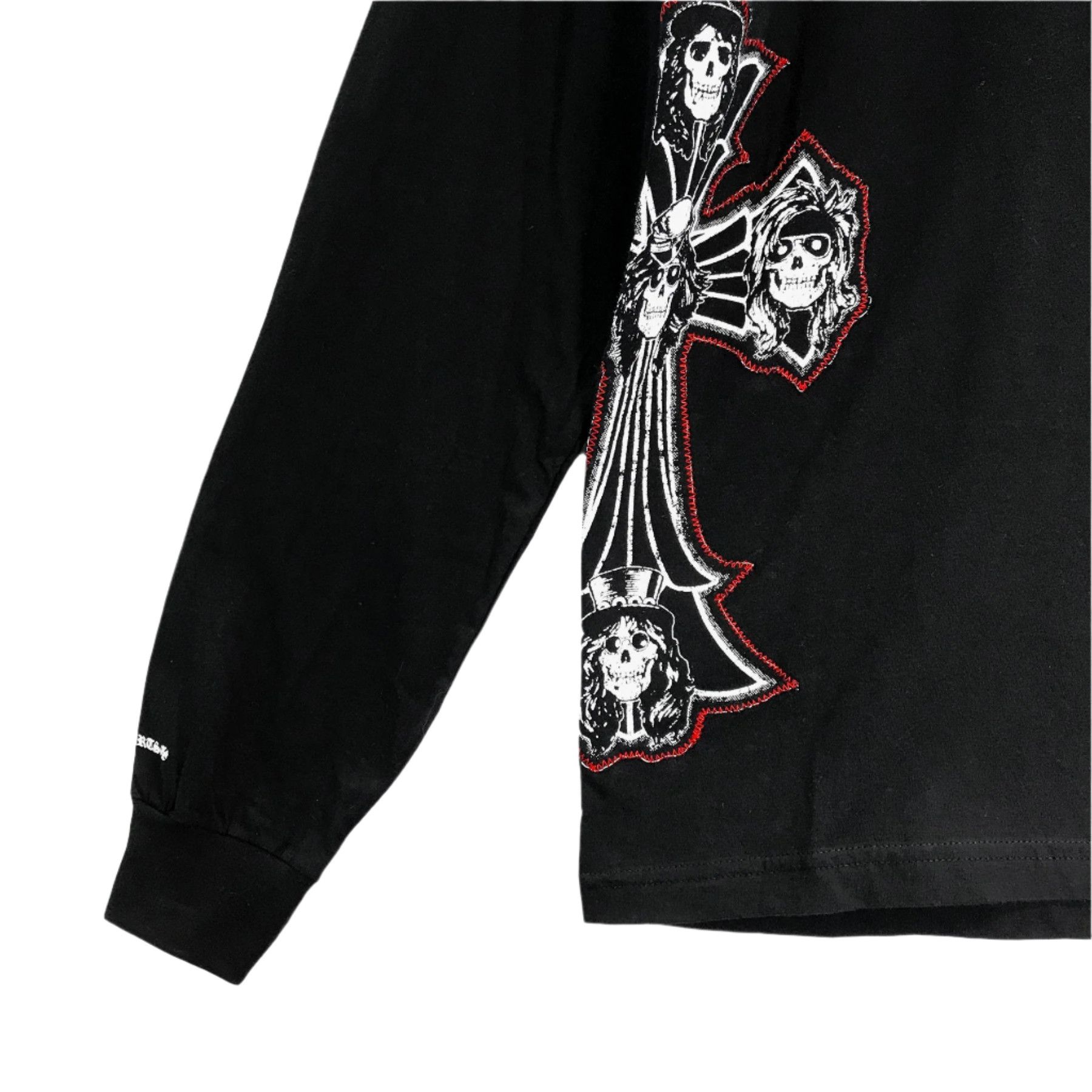 Chrome Hearts Chrome Hearts Gun N' Roses Cross Embroidered Long Sleeve Tee Size S / US 4 / IT 40 - 4 Thumbnail