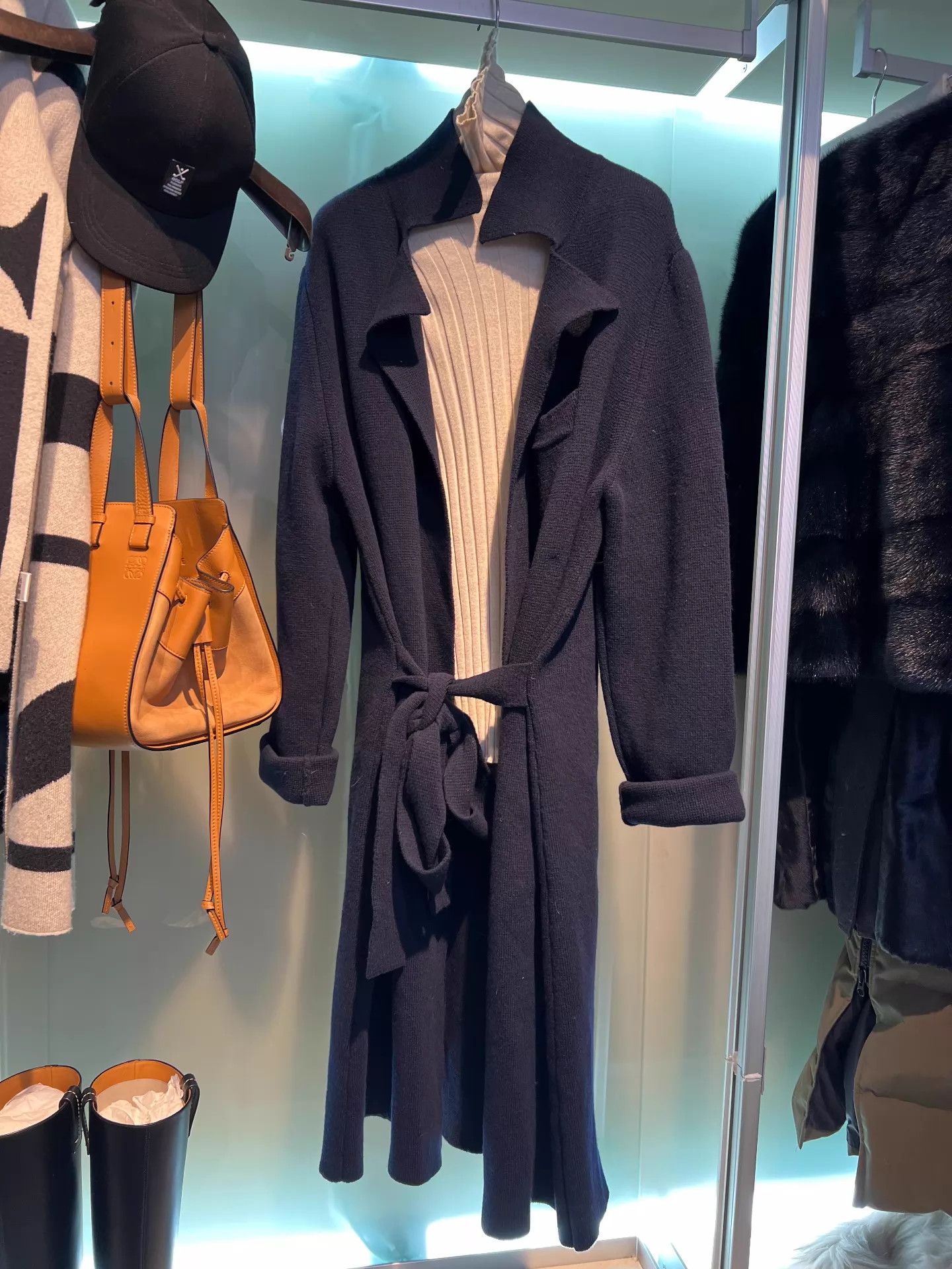 Other Boule de neige Navy WoolKnit Overcoat Thick Milan Size US S / EU 44-46 / 1 - 2 Thumbnail
