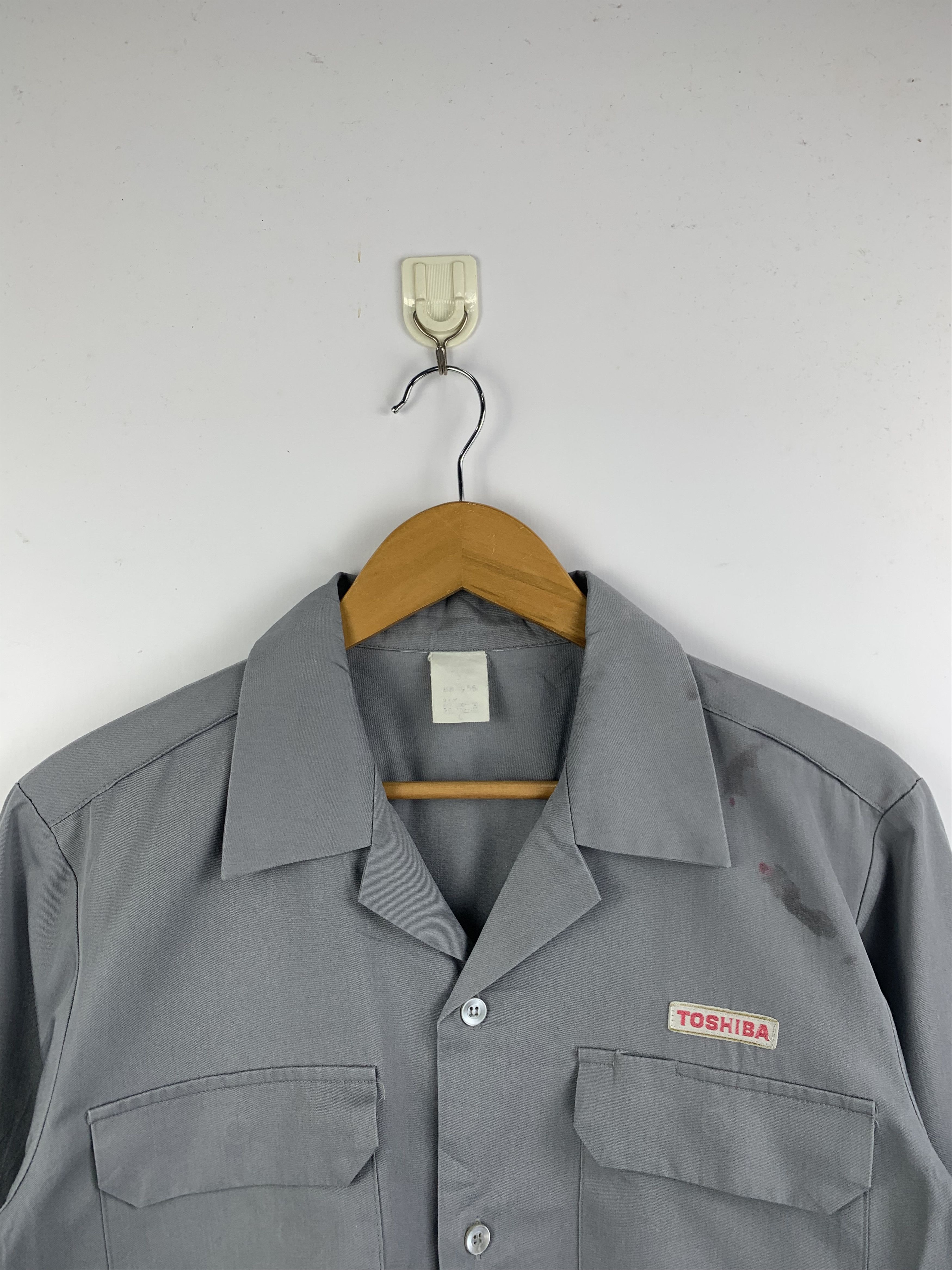 Japanese Brand Vintage Toshiba Worker Denim Jacket J1605 Size US M / EU 48-50 / 2 - 2 Thumbnail