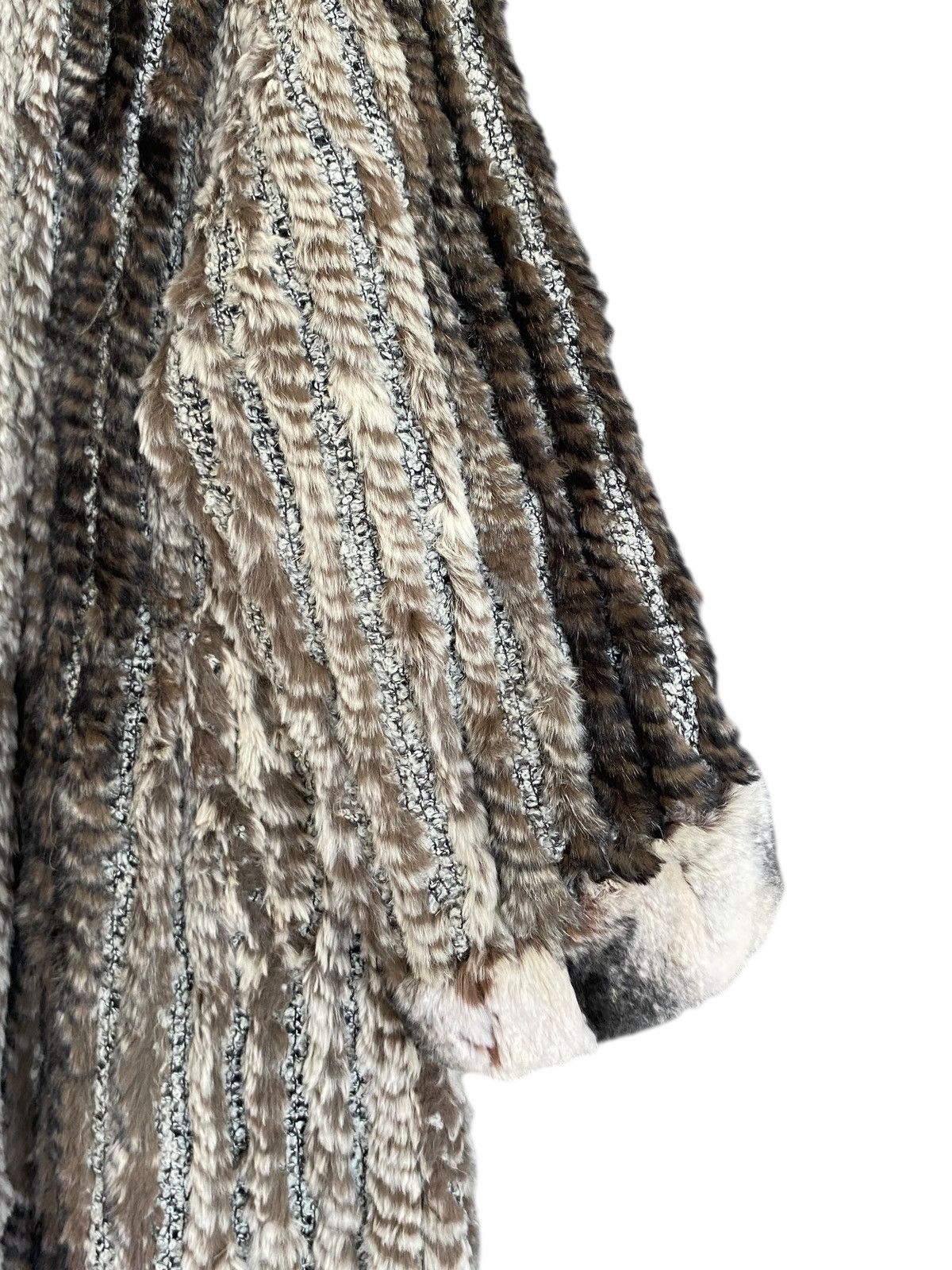 Balmain Very Rare Vintage Balmain 100% Silk Rabbit Fur Parka 1990s Size US L / EU 52-54 / 3 - 8 Thumbnail