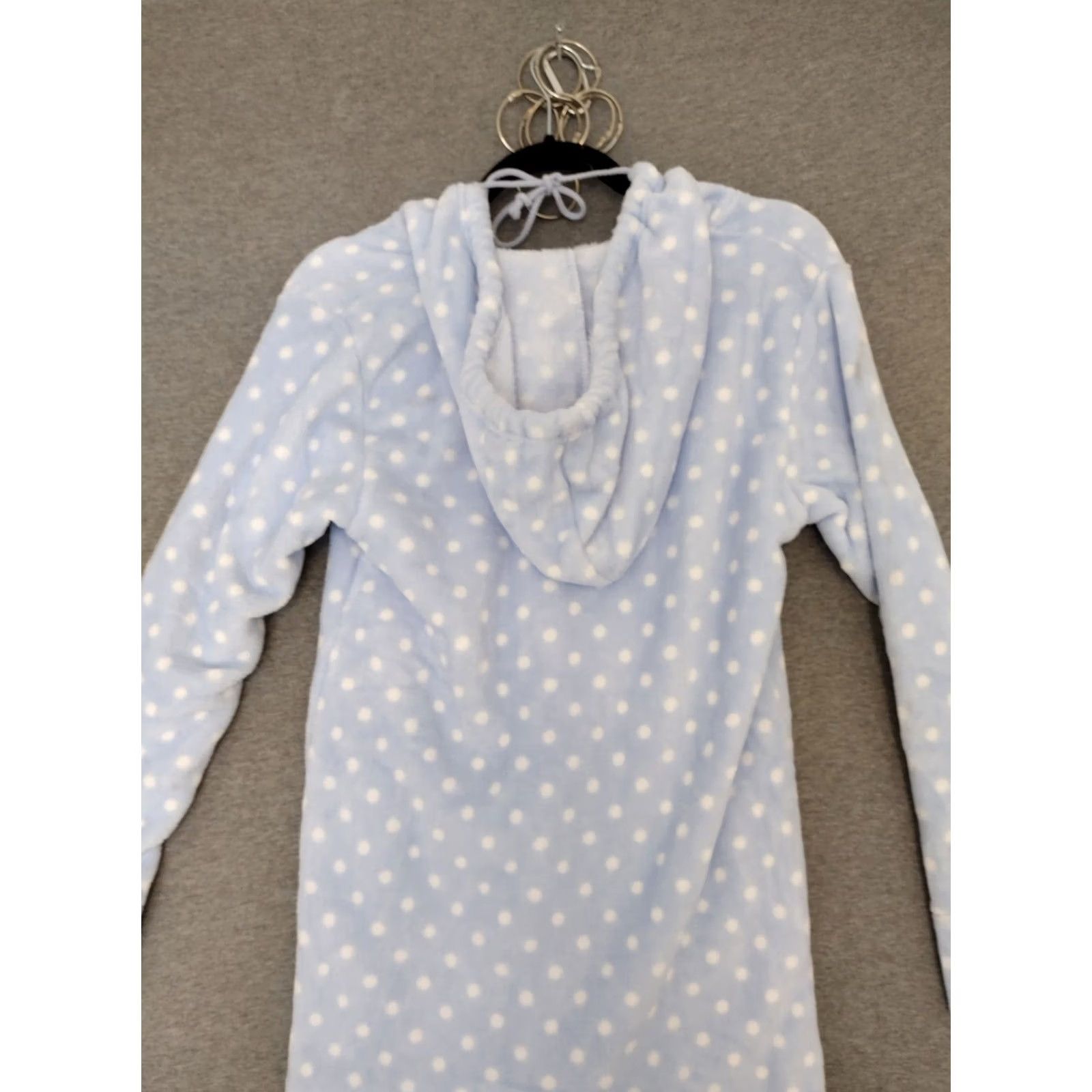 Vintage Alexander Del Rossa Women's Fleece One Zee Hooded Footed Pajamas Blue XS Size ONE SIZE - 2 Thumbnail