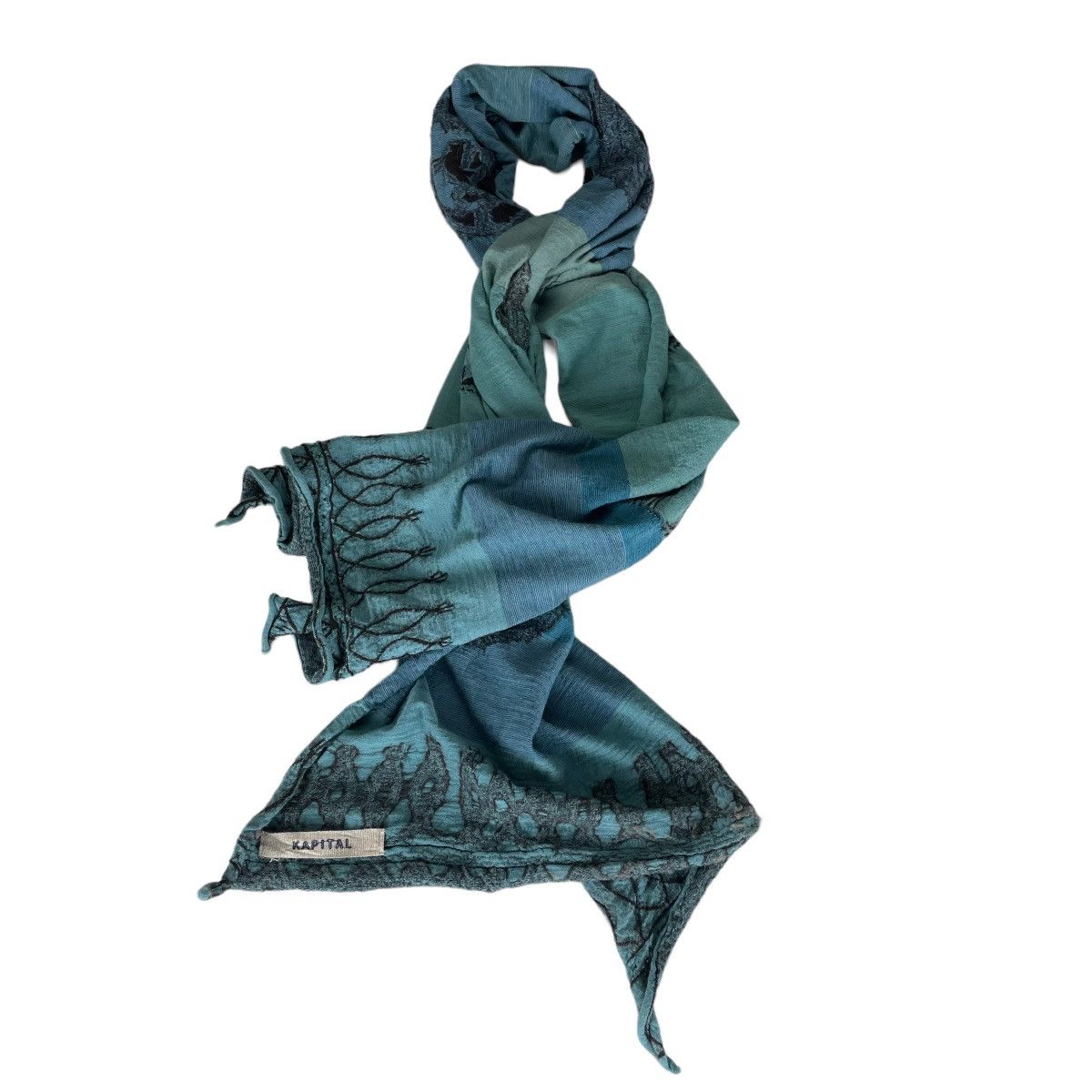 Kapital 🌟KAPITAL JAPAN ART LONG SCARF Size ONE SIZE - 8 Thumbnail