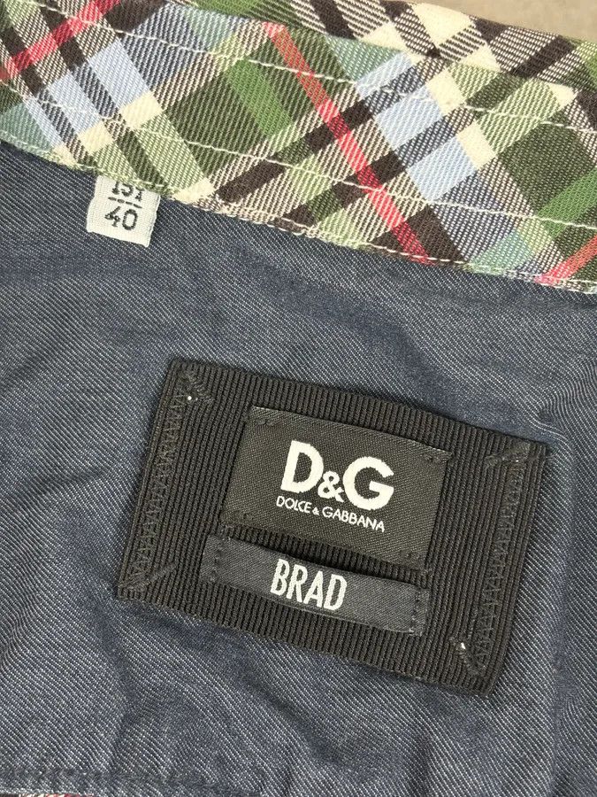 Dolce & Gabbana AW2008 Dolce & Gabbana Green Tartan Checkered Western Shirt Size US M / EU 48-50 / 2 - 12 Thumbnail
