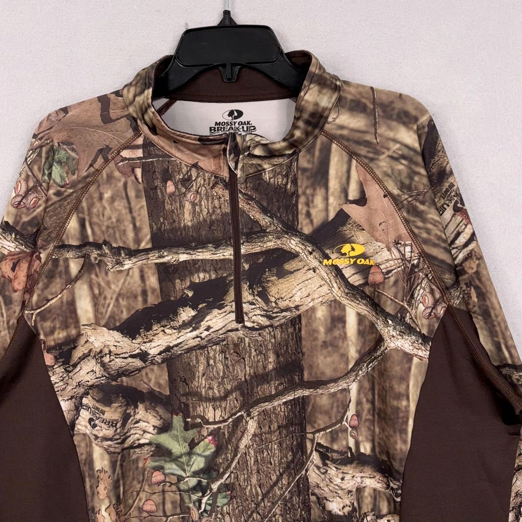 Vintage Mossy Oak Pullover 1/4 Zip Hunting Shirt Mens 2XL Camo Break-Up Infinity Performance Size US XXL / EU 58 / 5 - 2 Thumbnail