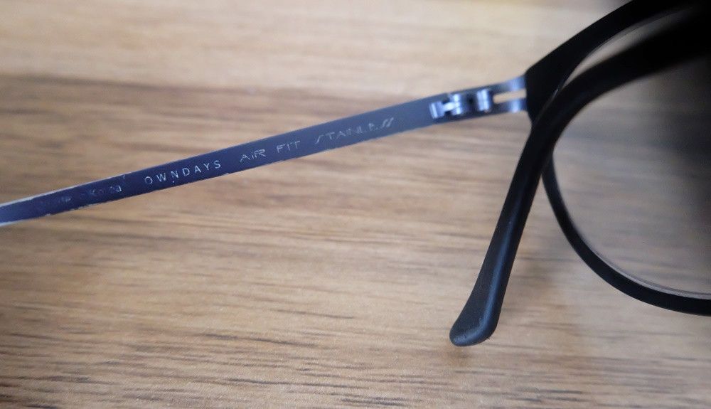 Japanese Brand Owndays Air Fit Stainless AF1001-K-C4 Glasses Size ONE SIZE - 4 Thumbnail