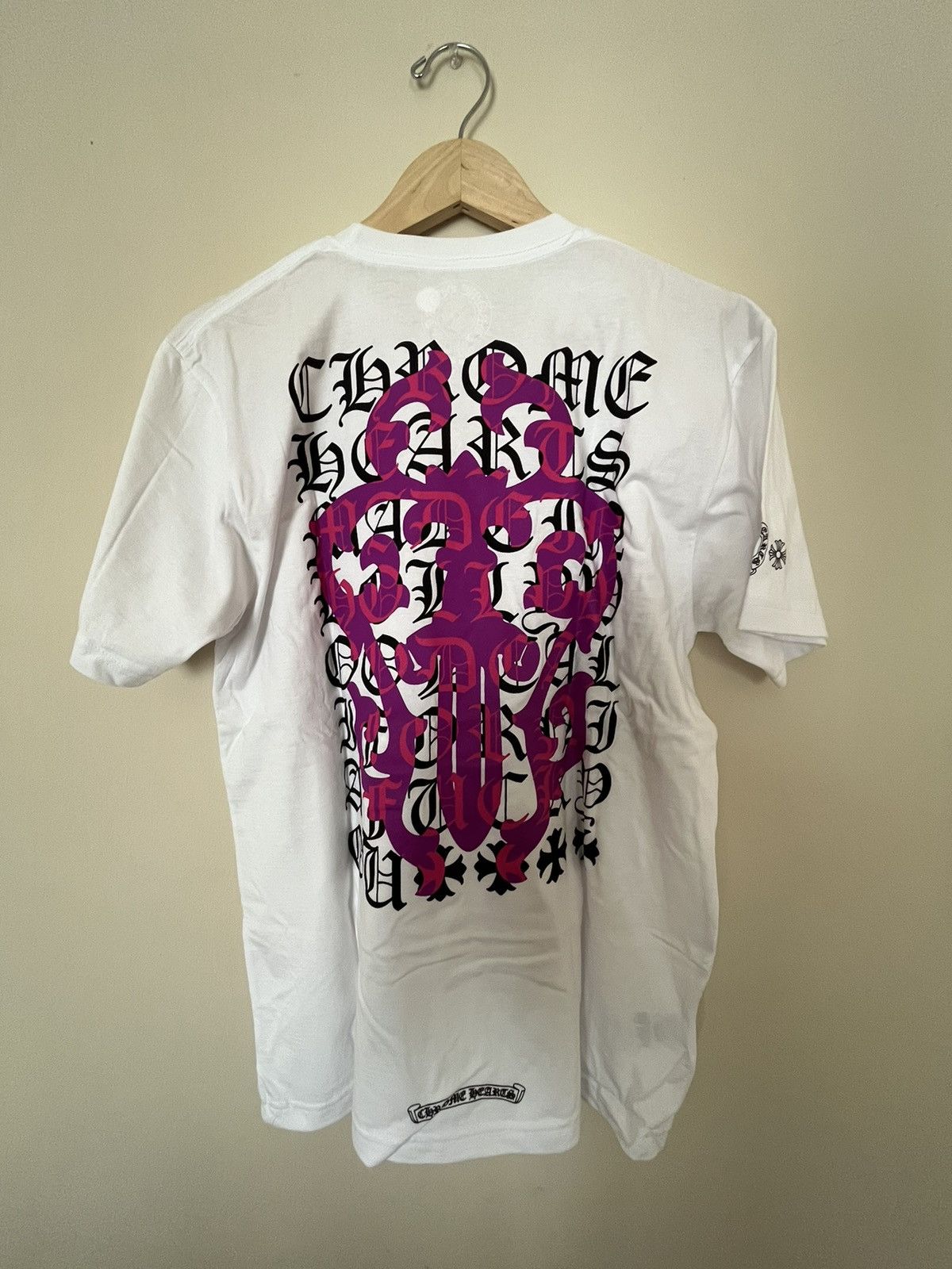 Chrome Hearts CH Eye Chart Pink Dagger Short Sleeve T-Shirt | Grailed